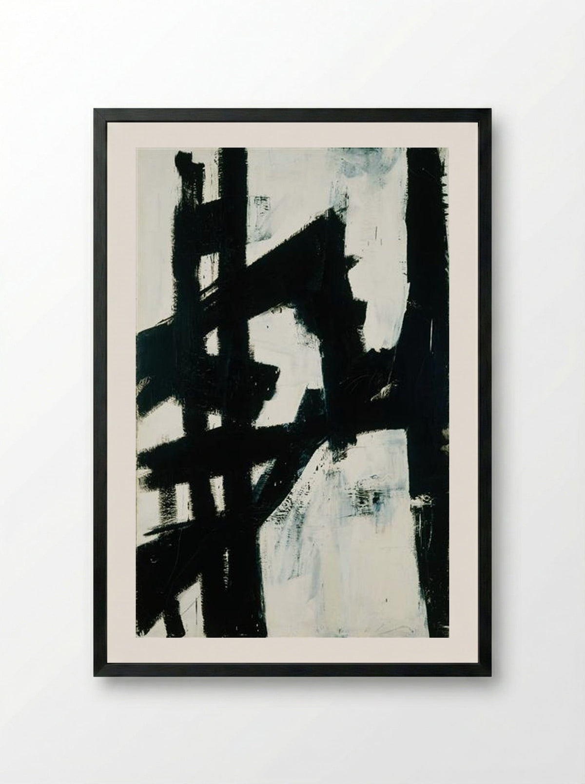 New York - Franz Kline - Framed Print Black