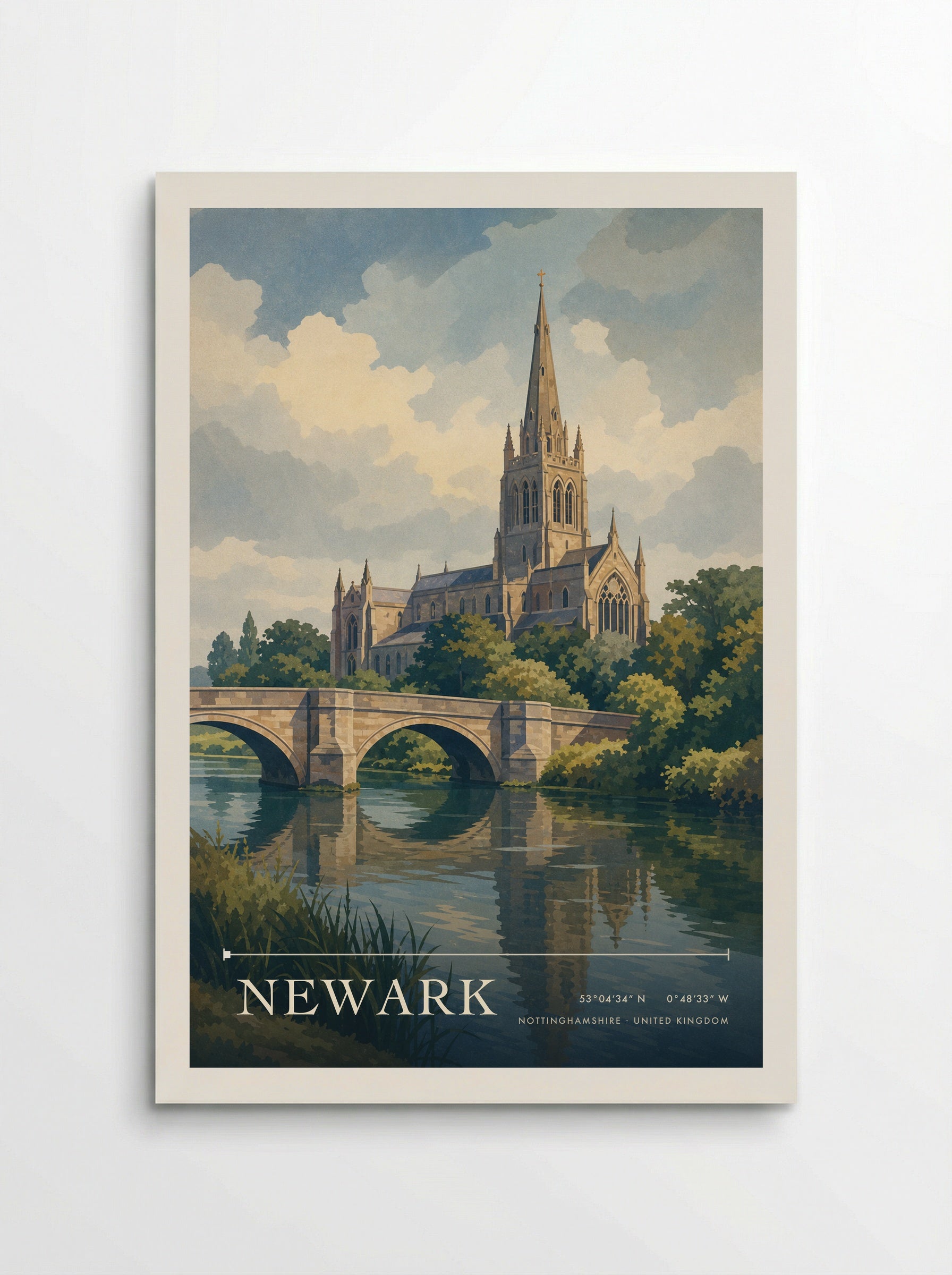 Newark Nottinghamshire United Kingdom Travel Poster - Poster