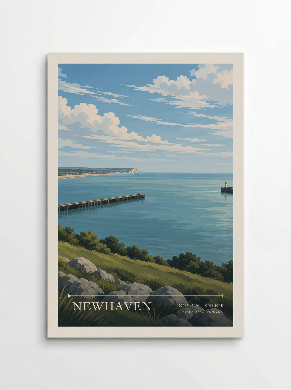 Newhaven, East Sussex | Travel Poster - Poster