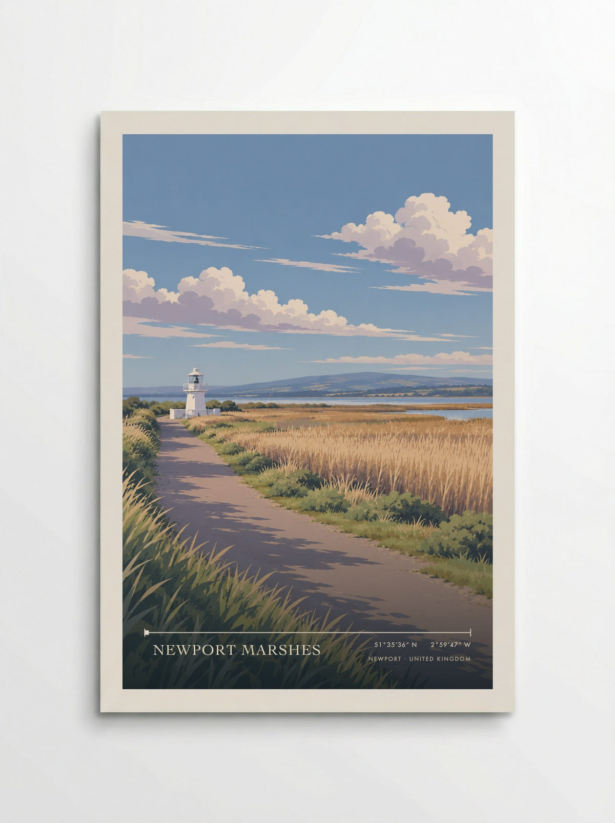 Newport Marshes | Travel Poster - Poster