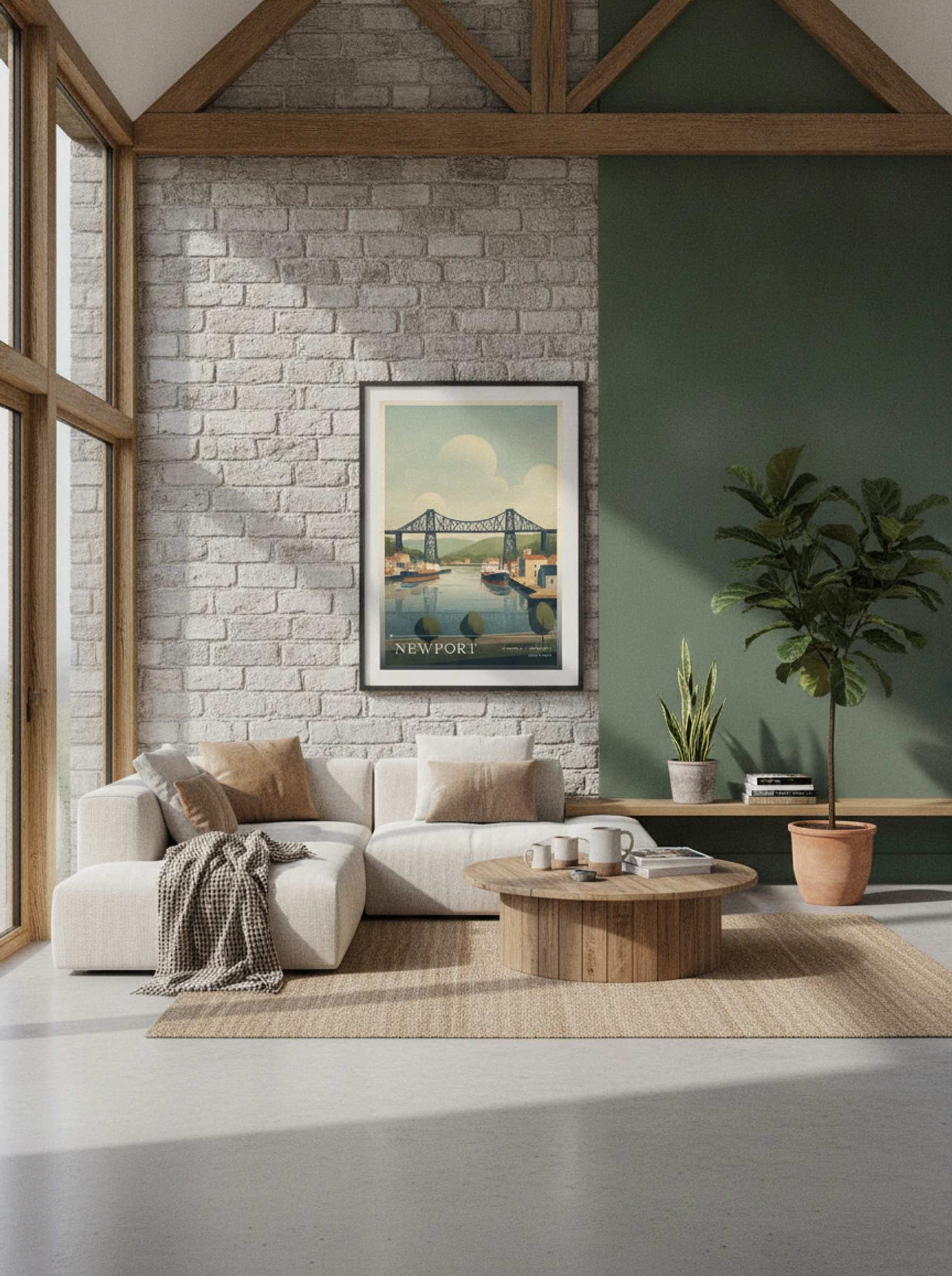 Newport South Wales Wales Travel Poster - Lifestyle