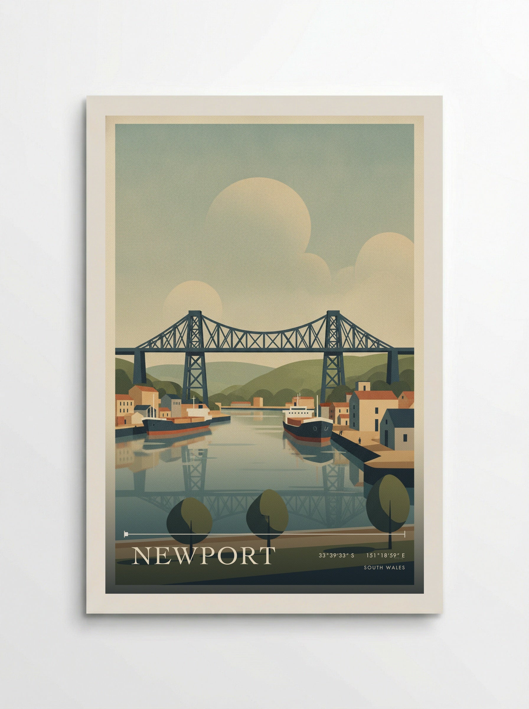 Newport South Wales Wales Travel Poster - Poster