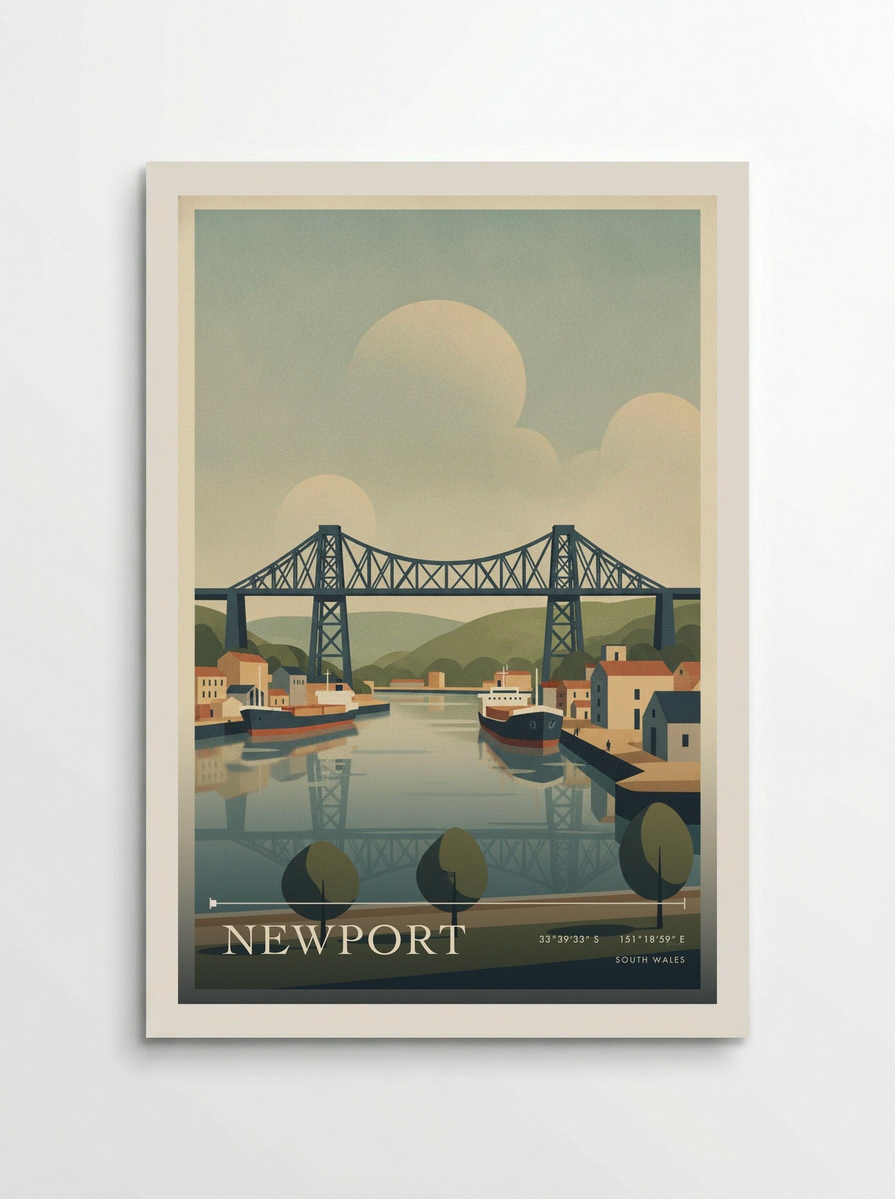 Newport South Wales Wales Travel Poster - Poster