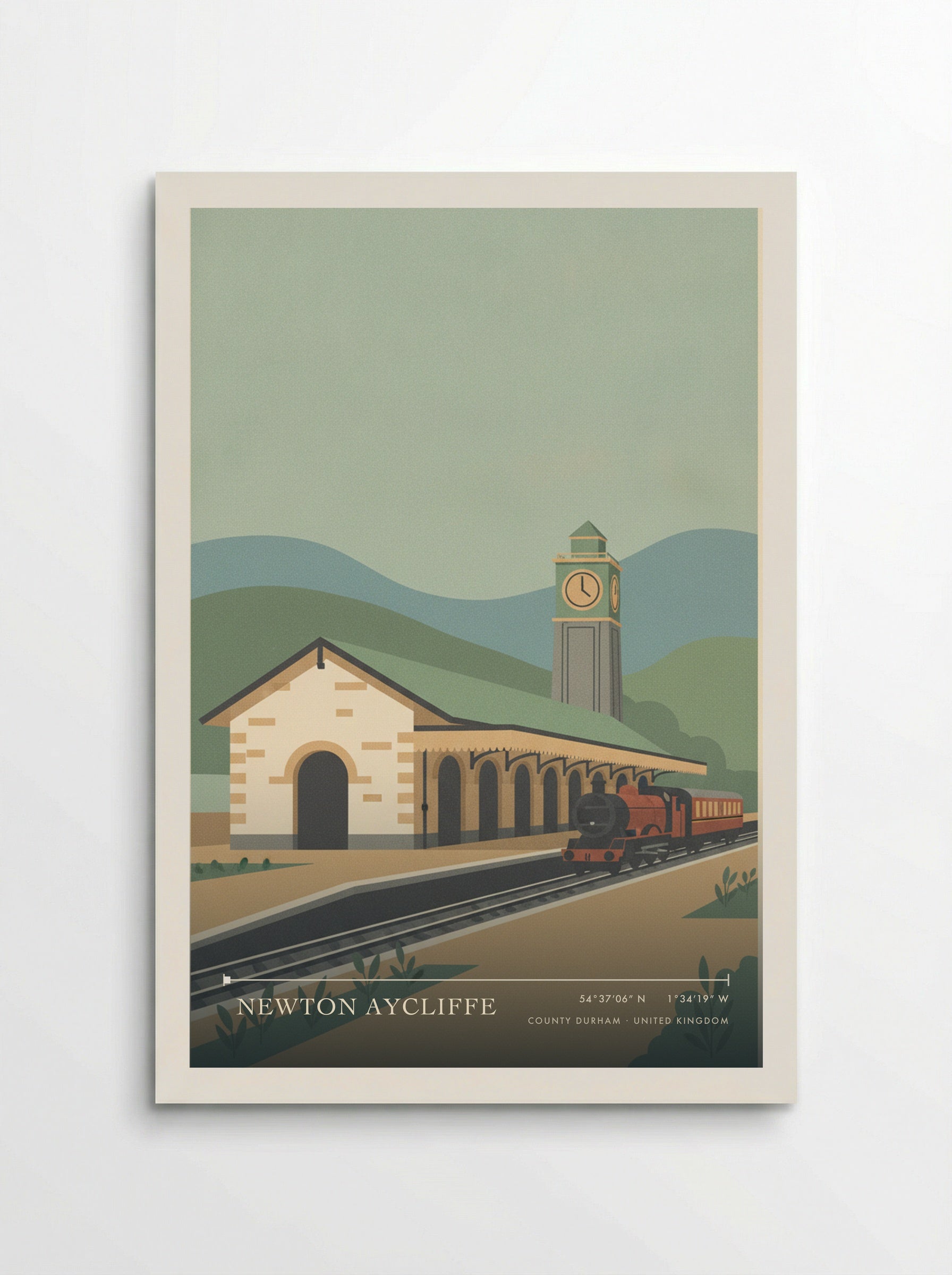 Newton Aycliffe County Durham United Kingdom Travel Poster - Poster