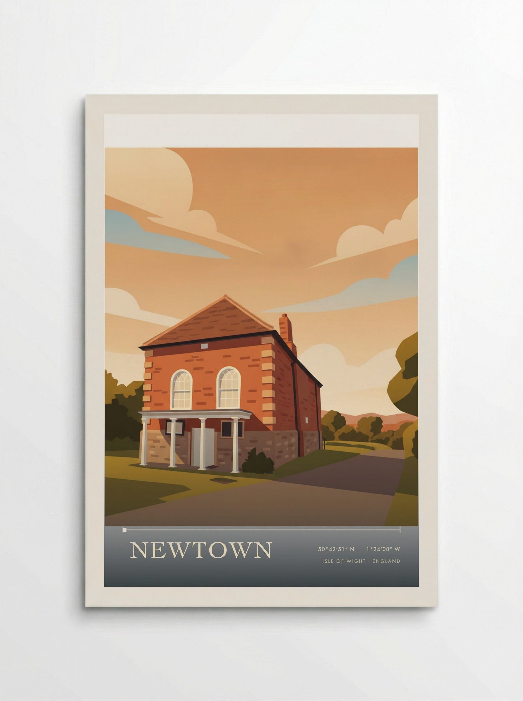 Newtown Isle of Wight England Travel Poster - Poster