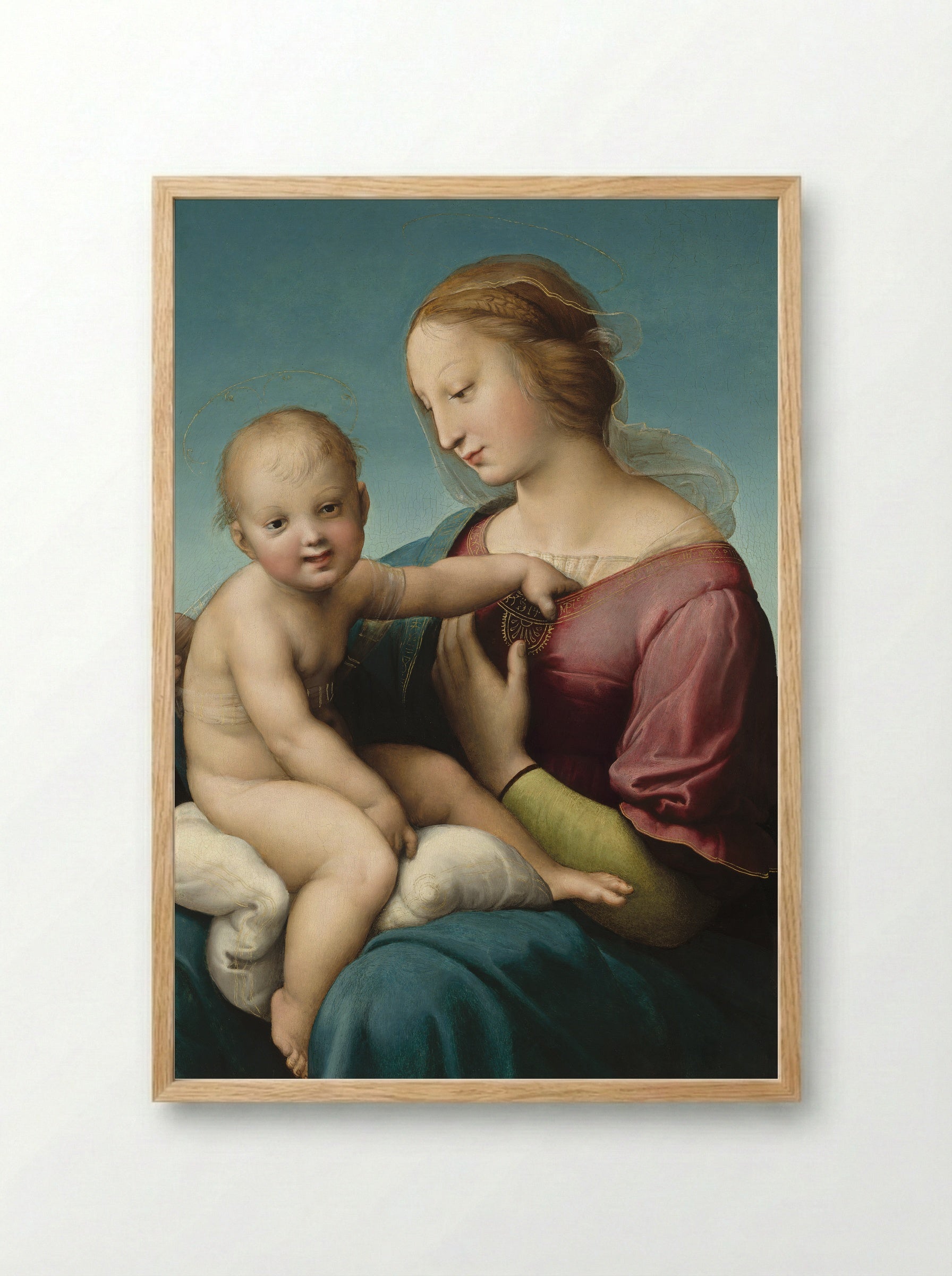 Niccolini-Cowper Madonna - Raphael - Framed Print Wood