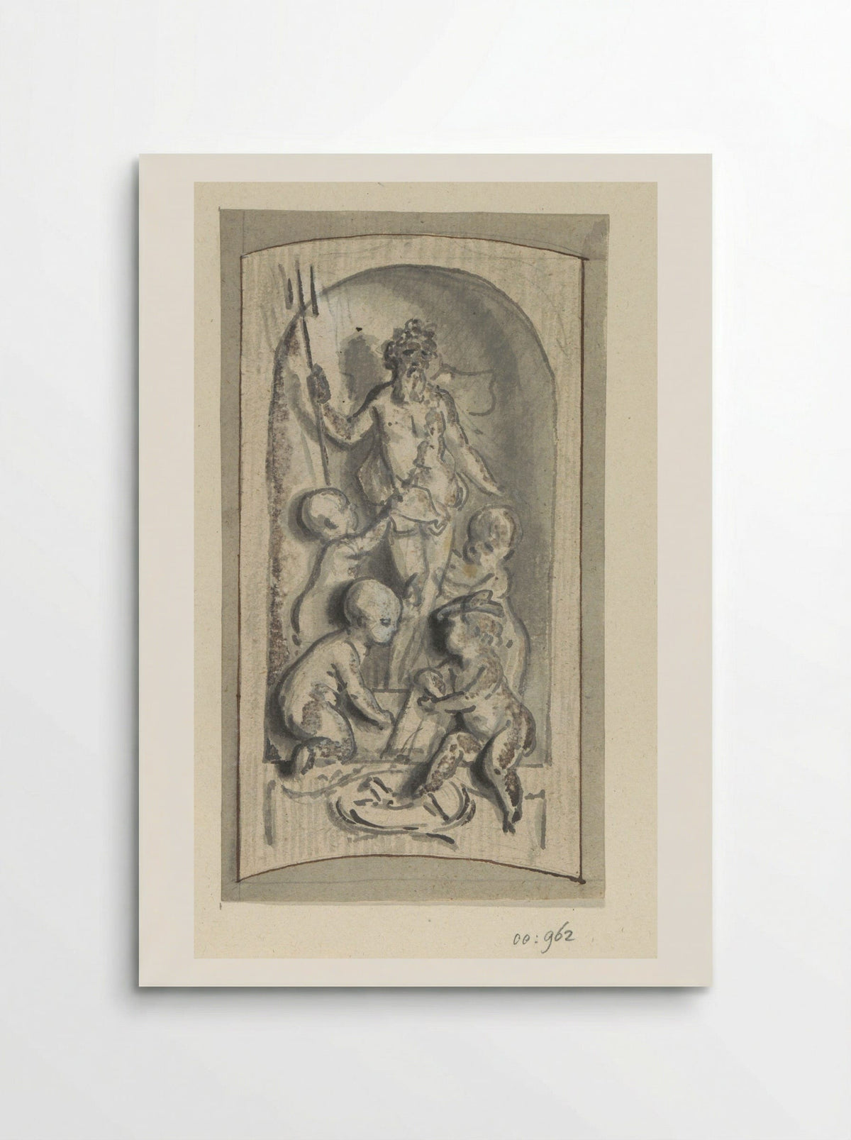 Niche with Neptune and Putti - Jurriaan Andriessen - Poster