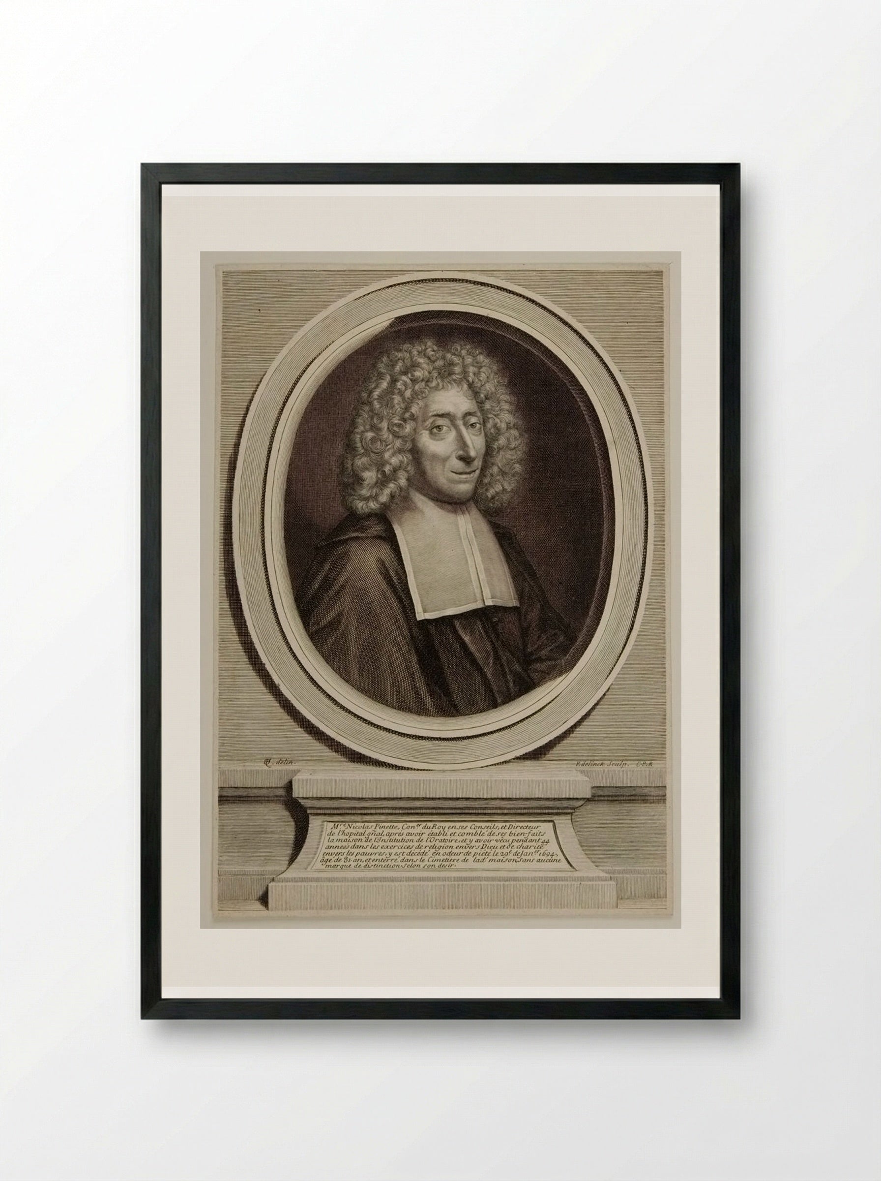 Nicolas Pinette - Gérard Edelinck - Framed Print Black
