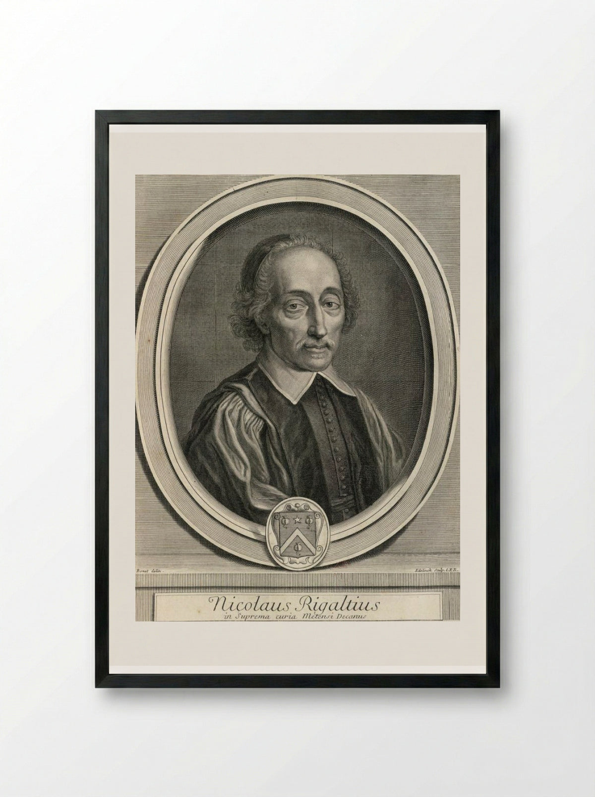 Nicolas Rigault - Gérard Edelinck - Framed Print Black