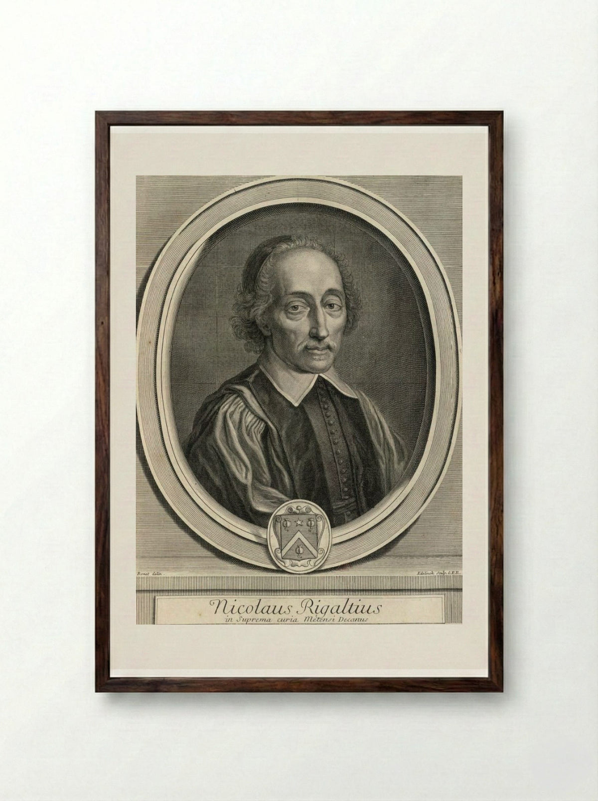Nicolas Rigault - Gérard Edelinck - Framed Print Dark Wood