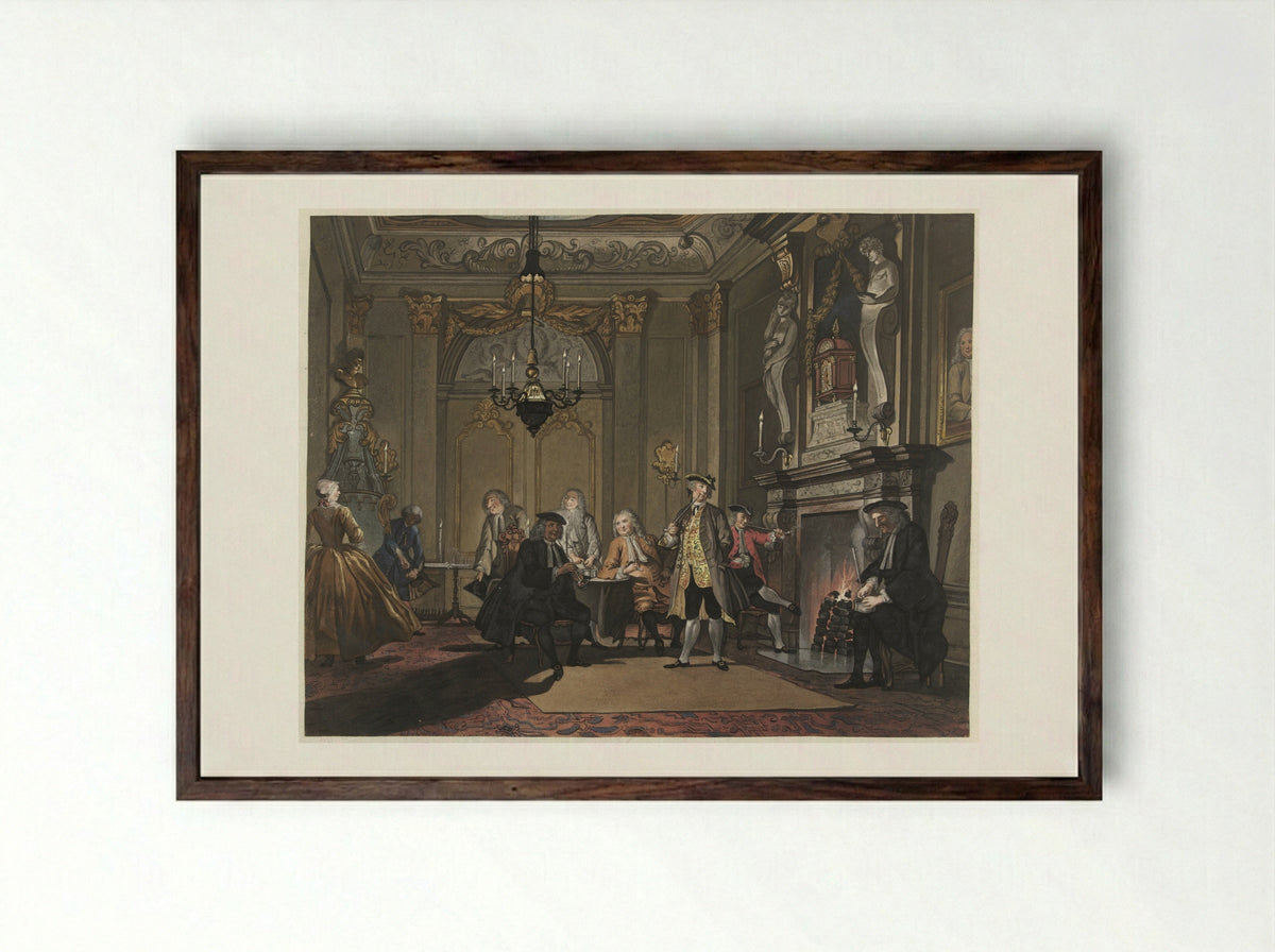 Niemand sprak er - Sara Troost - Framed Print Dark Wood