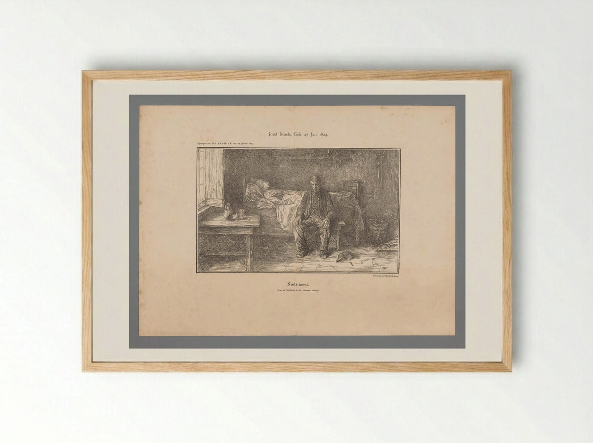 Niets meer (Nothing More) - Jan Veth - Framed Print Wood