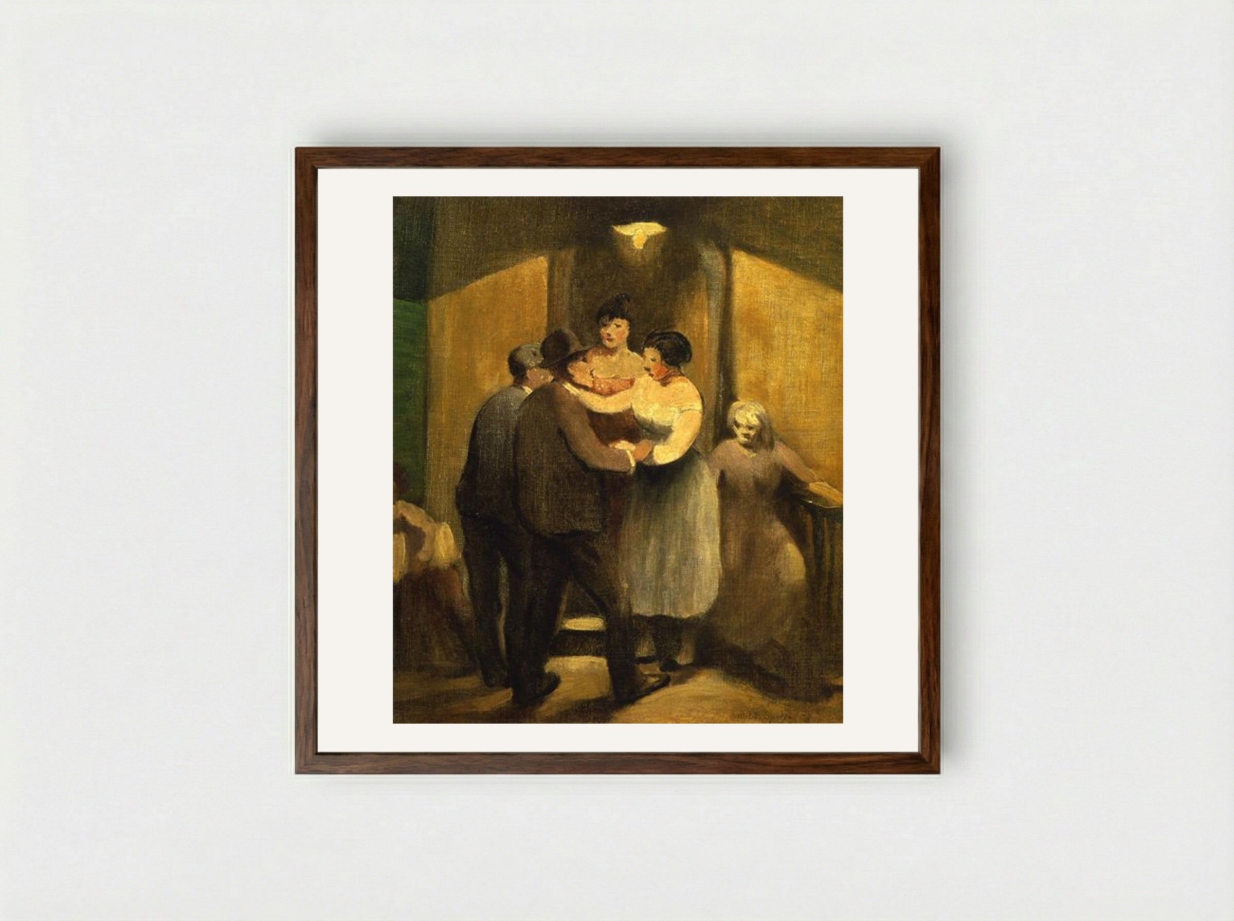Night Life - Robert Spencer - Framed Print Dark Wood