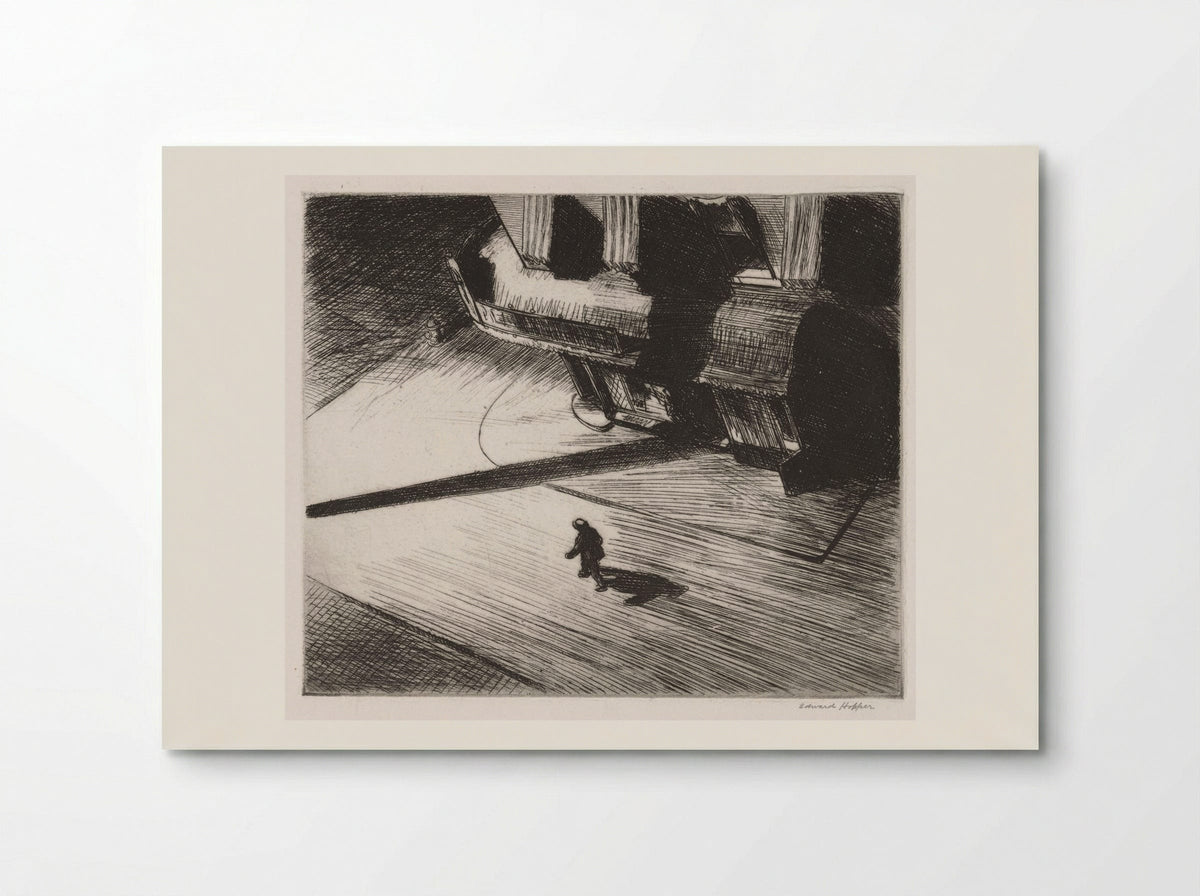 Night Shadows - Edward Hopper - Poster