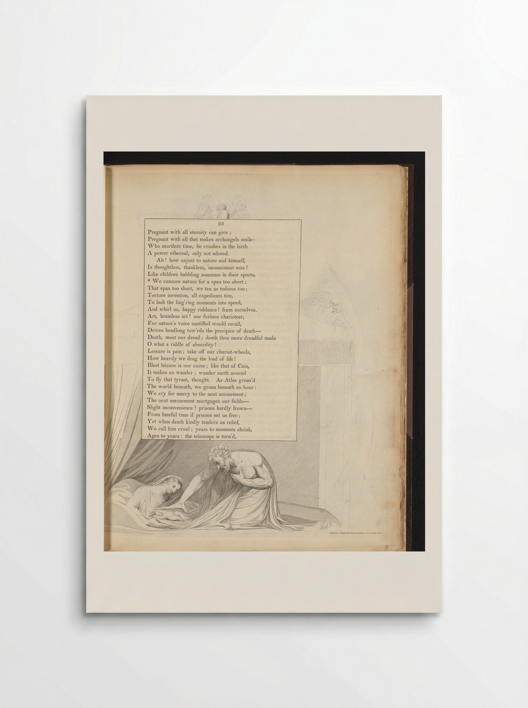 Night Thoughts, Page 23 - William Blake - Poster