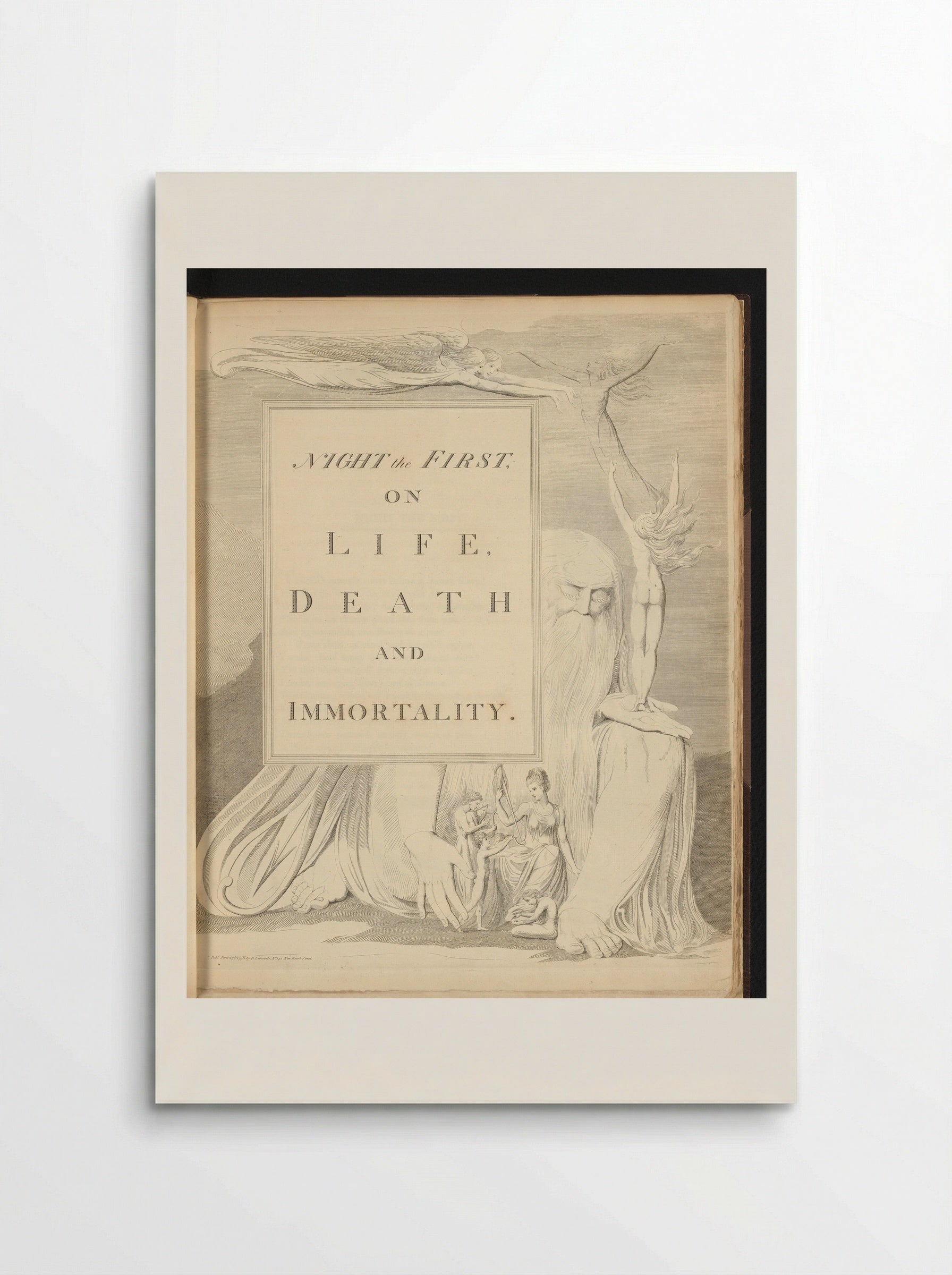 Night the First, on Life, Death and Immortality - William Blake - Poster