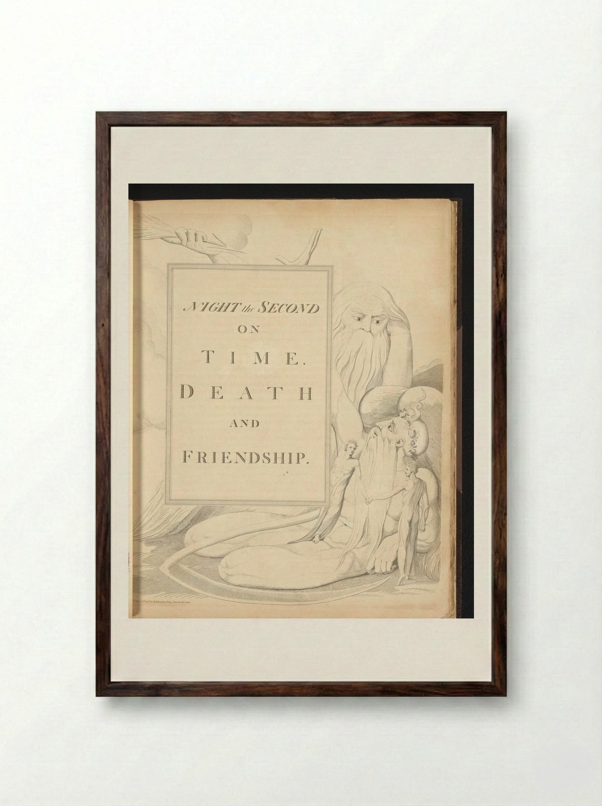 Night the Second - William Blake - Framed Print Dark Wood