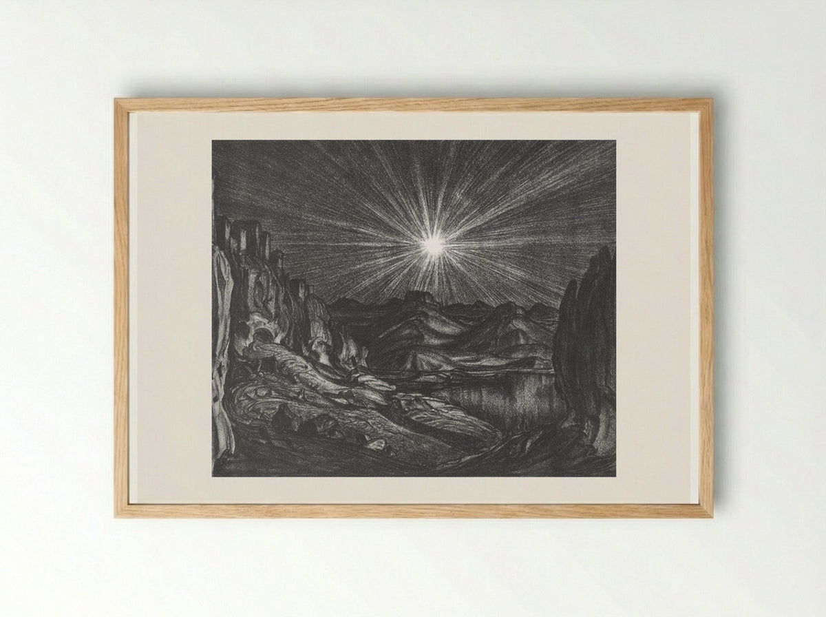 Night - Konstantin Bogaevsky - Framed Print Wood