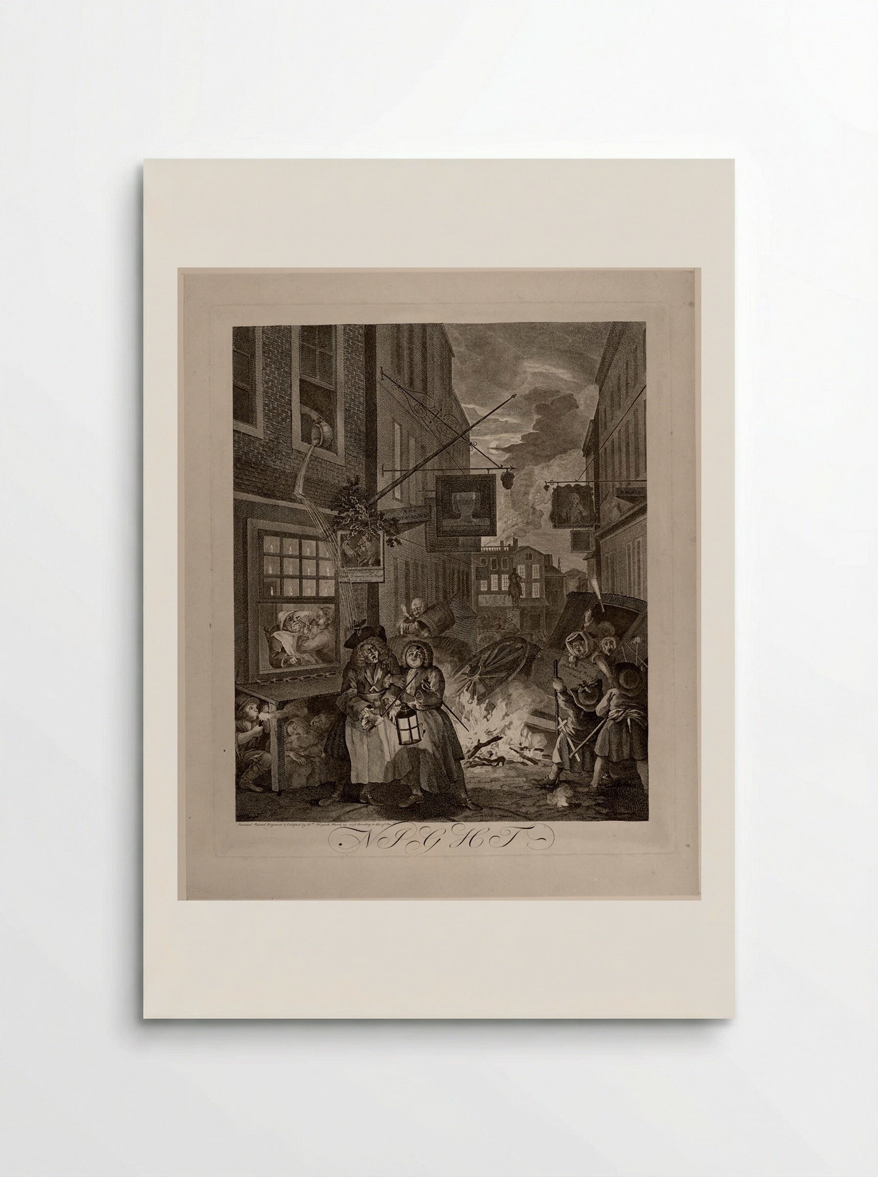 Night - William Hogarth - Poster