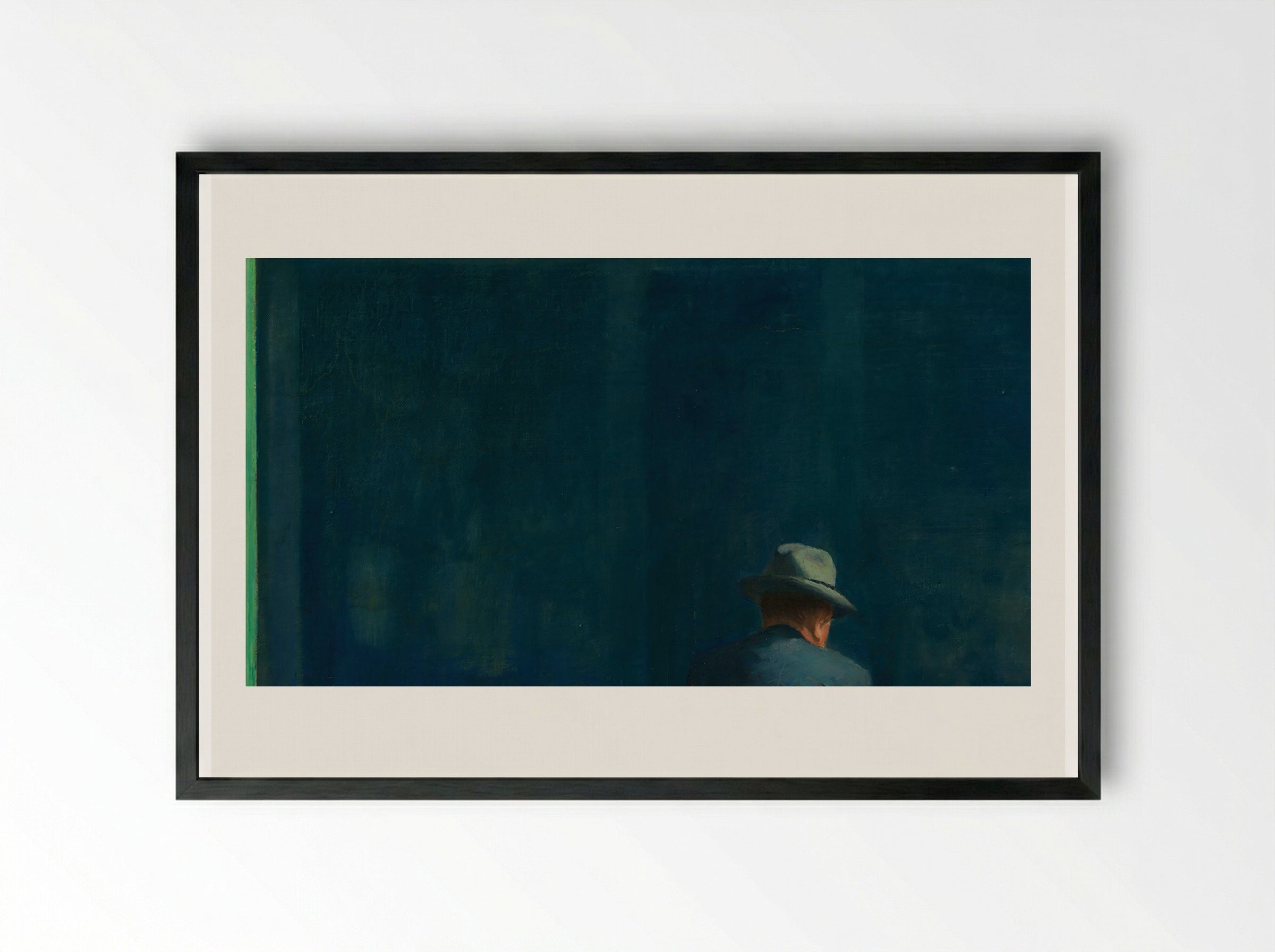 Nighthawks - Edward Hopper - Framed Print Black