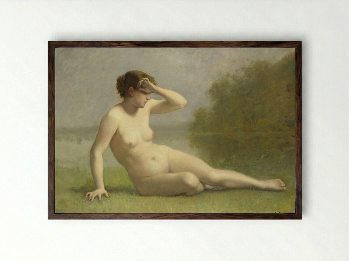 Nimf - L. Nicolas - Framed Print Dark Wood