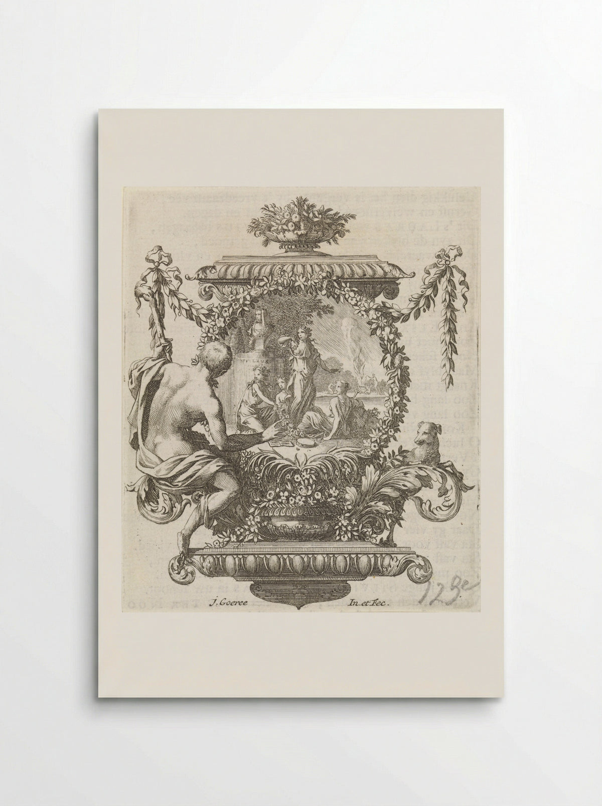 Nimfen aan de oever van een rivier - Jan Goeree - Poster