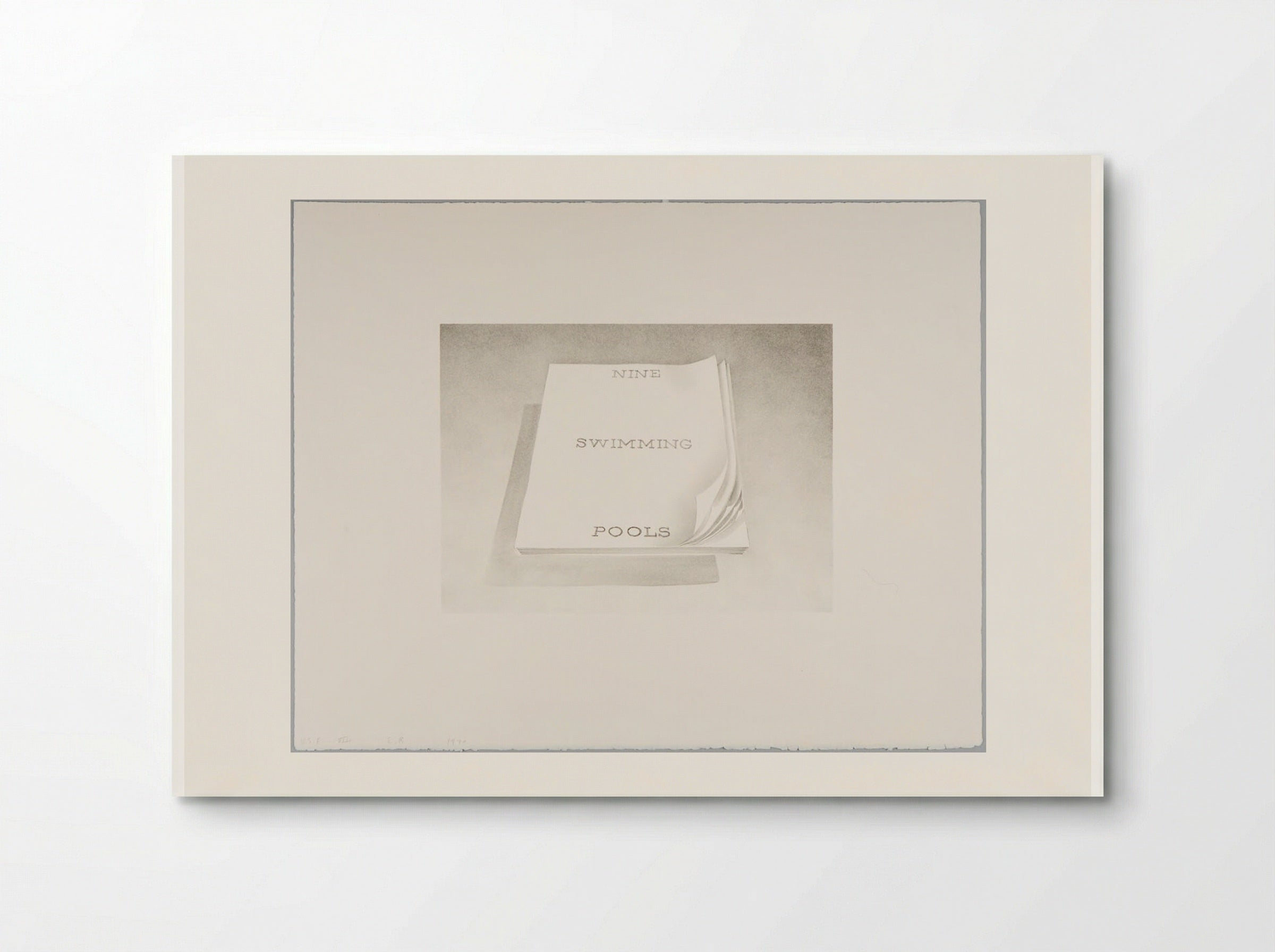 Nine Swimming Pools - Edward Ruscha - Poster