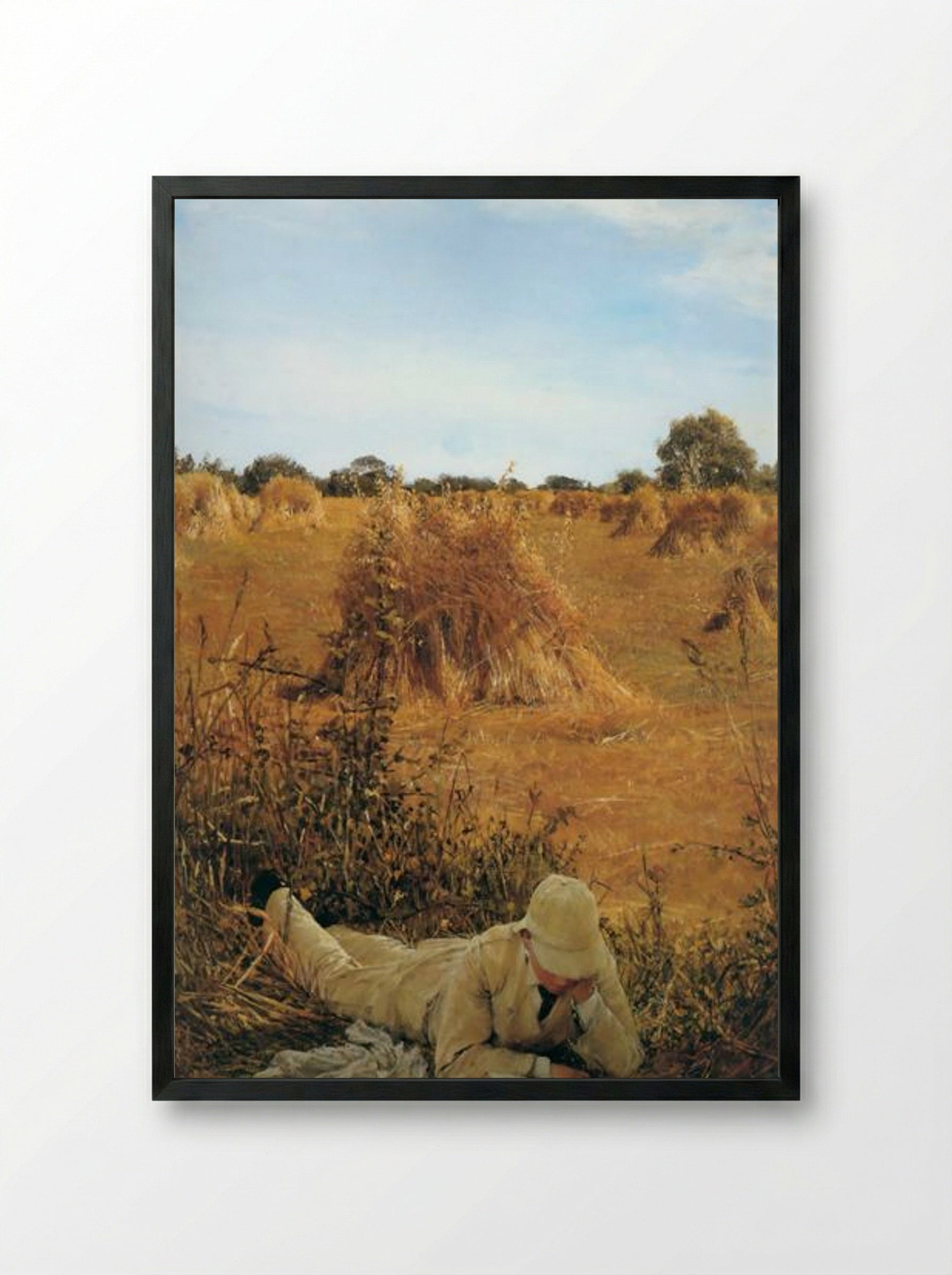 Ninety Four in the Shade - Sir Lawrence Alma-Tadema - Framed Print Black