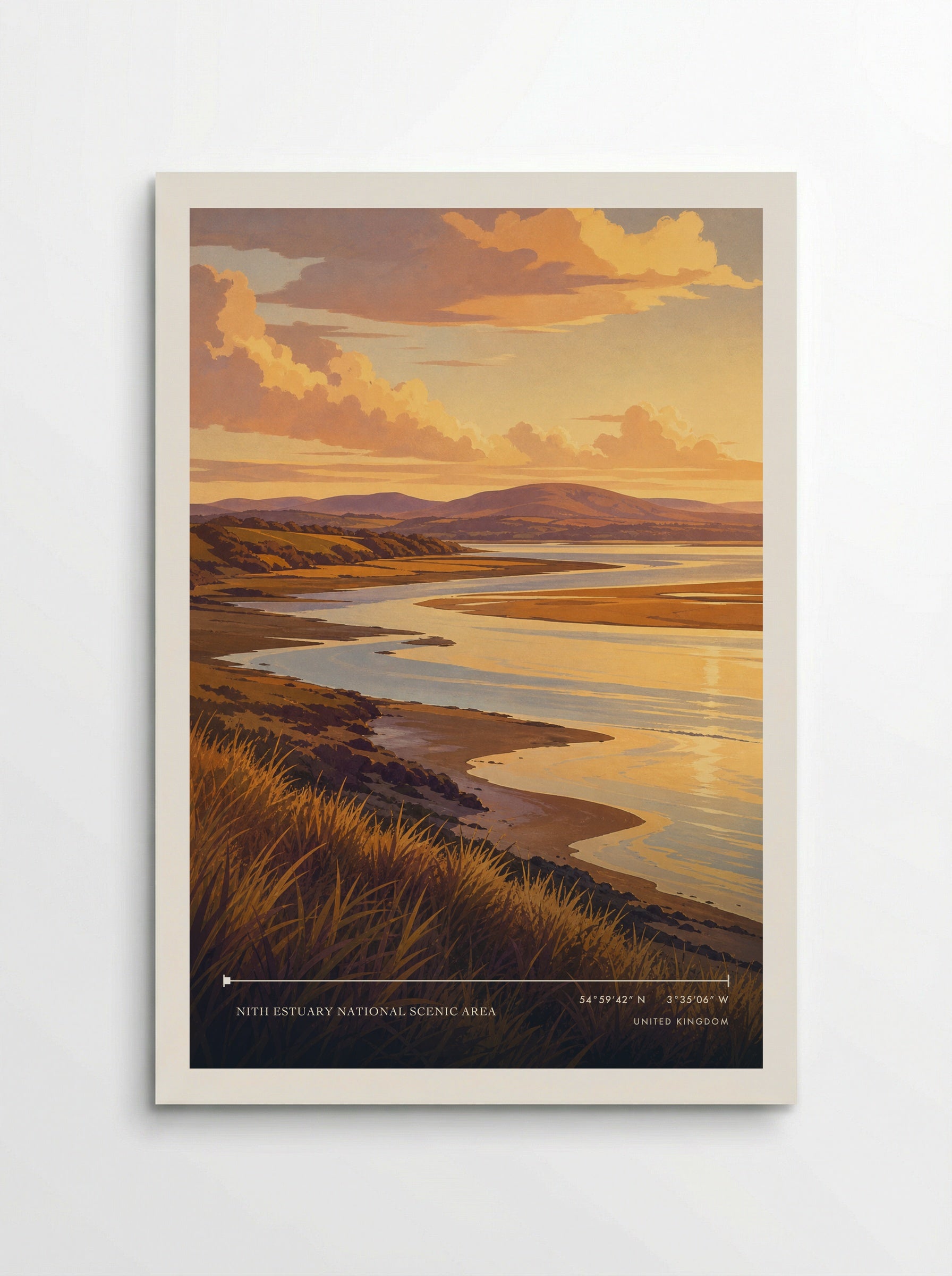 Nith Estuary National Scenic Area United Kingdom Travel Poster - Poster