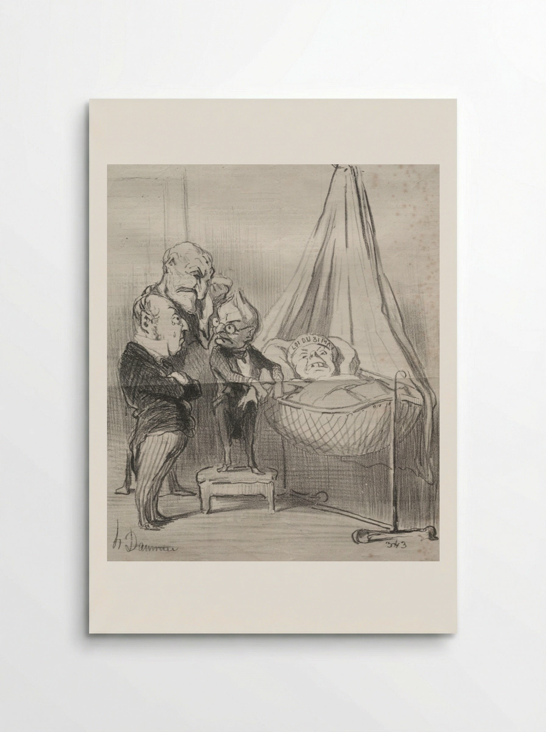 No doubt, she is very ill!... - Honoré Daumier - Poster