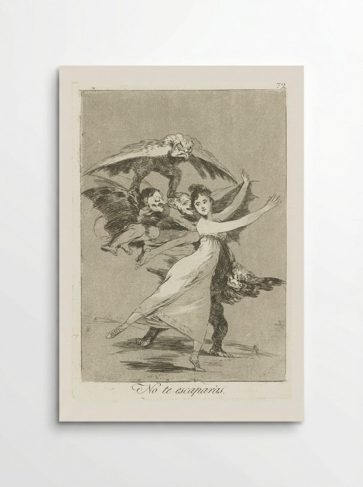 No te escaparás - Francisco de Goya - Poster