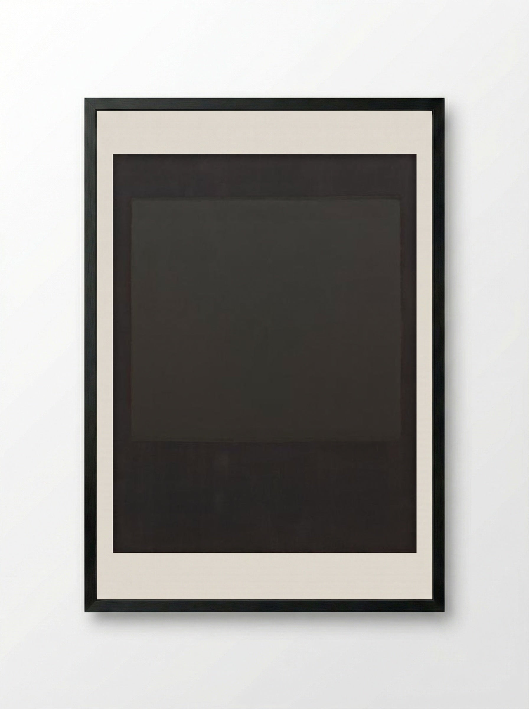 No. 2 (No. 7 and No. 2) - Mark Rothko - Framed Print Black