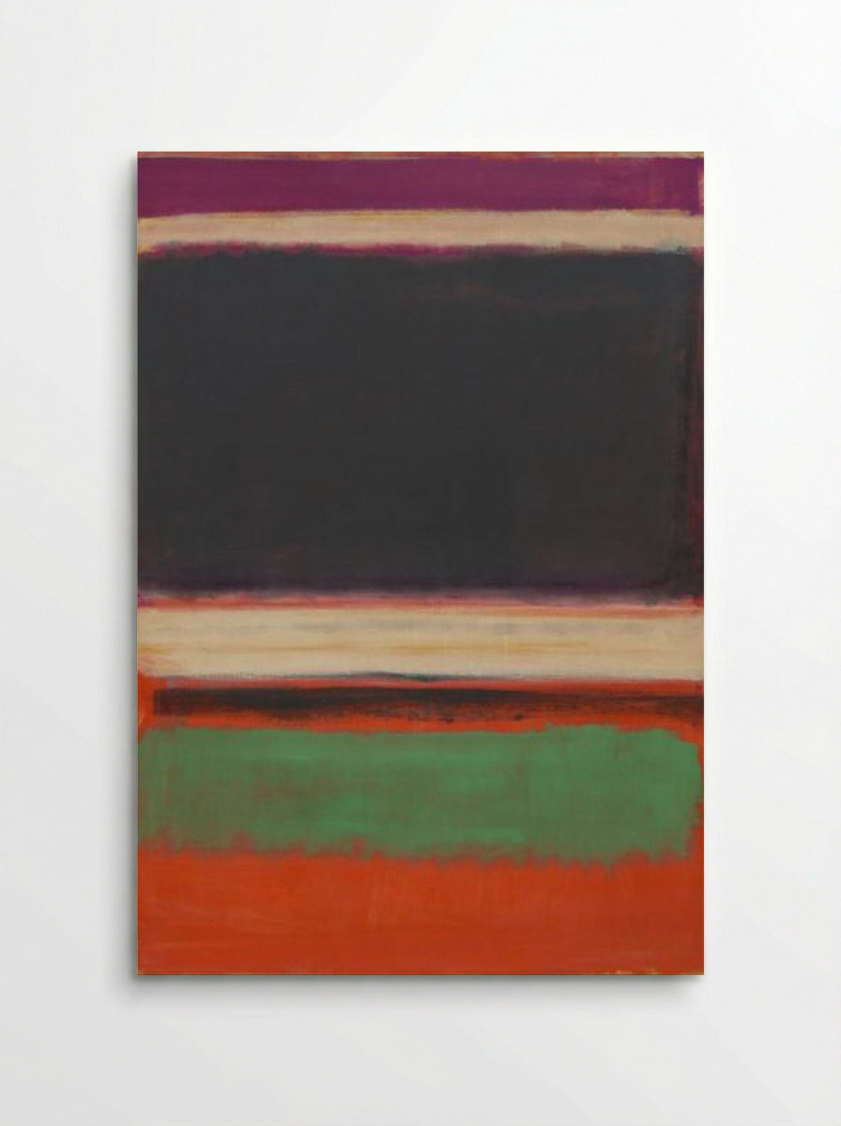 No. 3/No. 13 (Magenta, Black, Green on Orange) - Mark Rothko - Poster