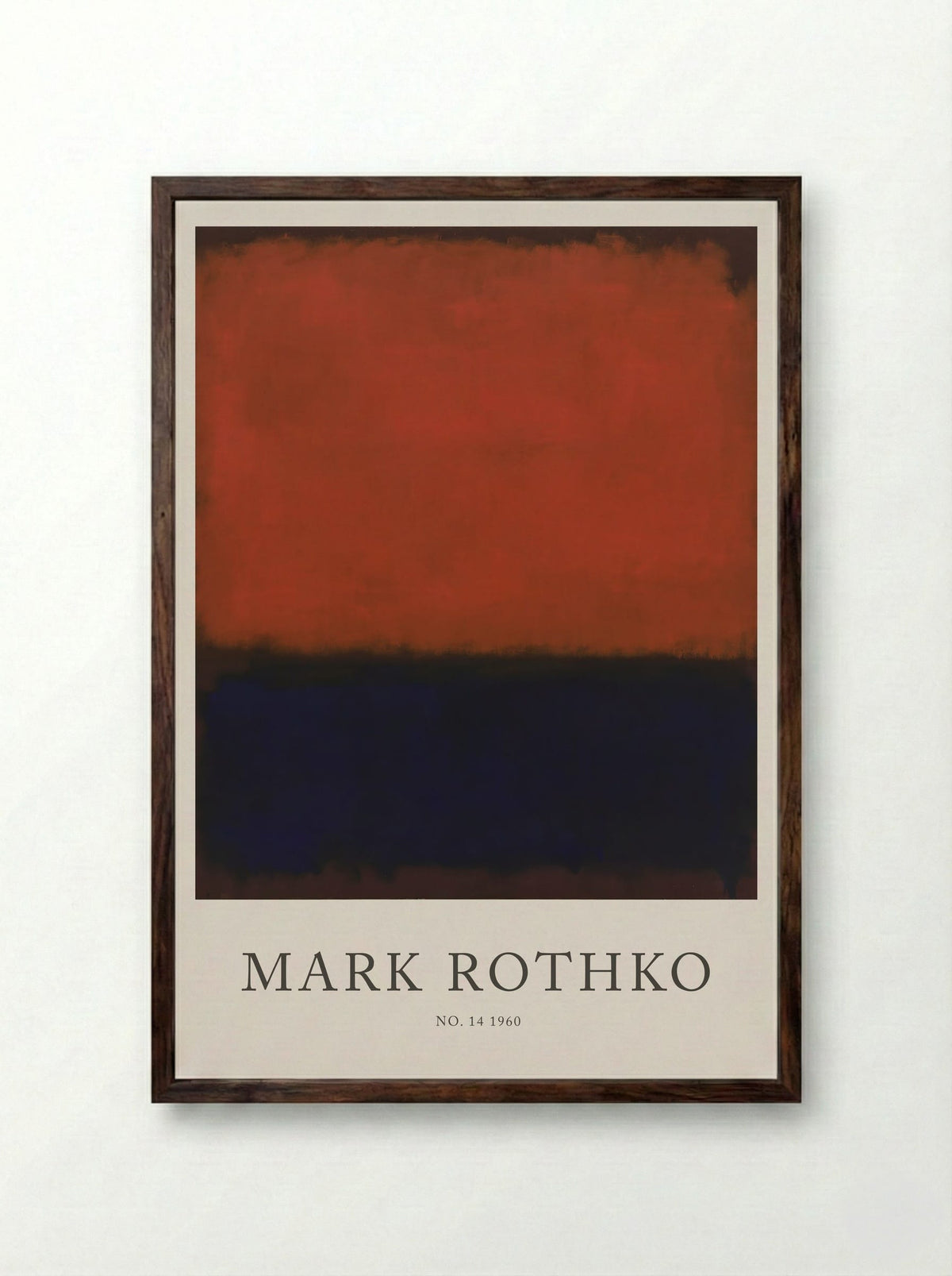 No. 14, 1960 - Mark Rothko - Framed Print Dark Wood