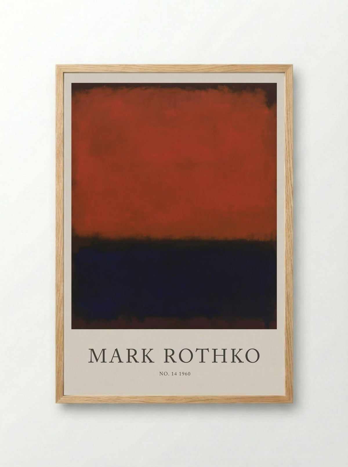 No. 14, 1960 - Mark Rothko - Framed Print Wood