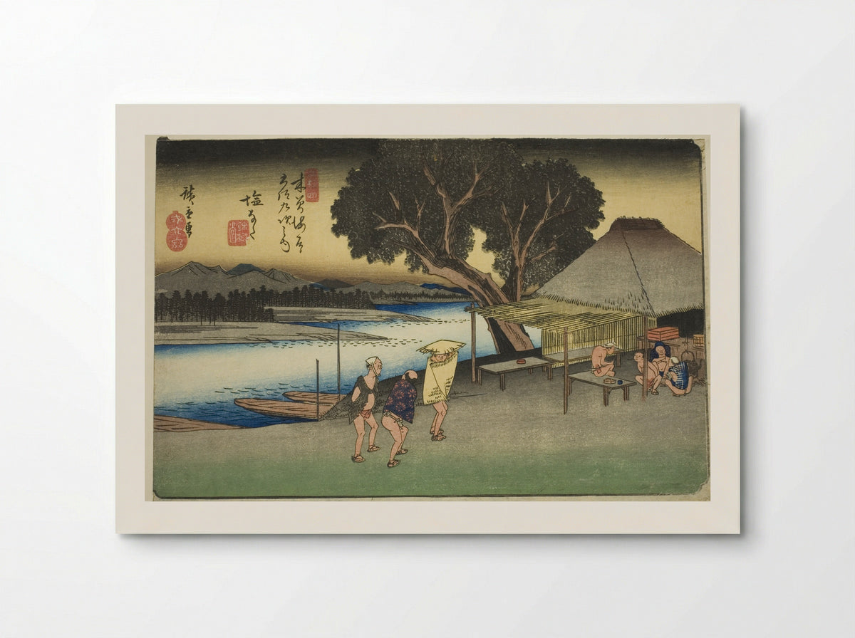 No. 24: Shionata - Utagawa Hiroshige - Poster