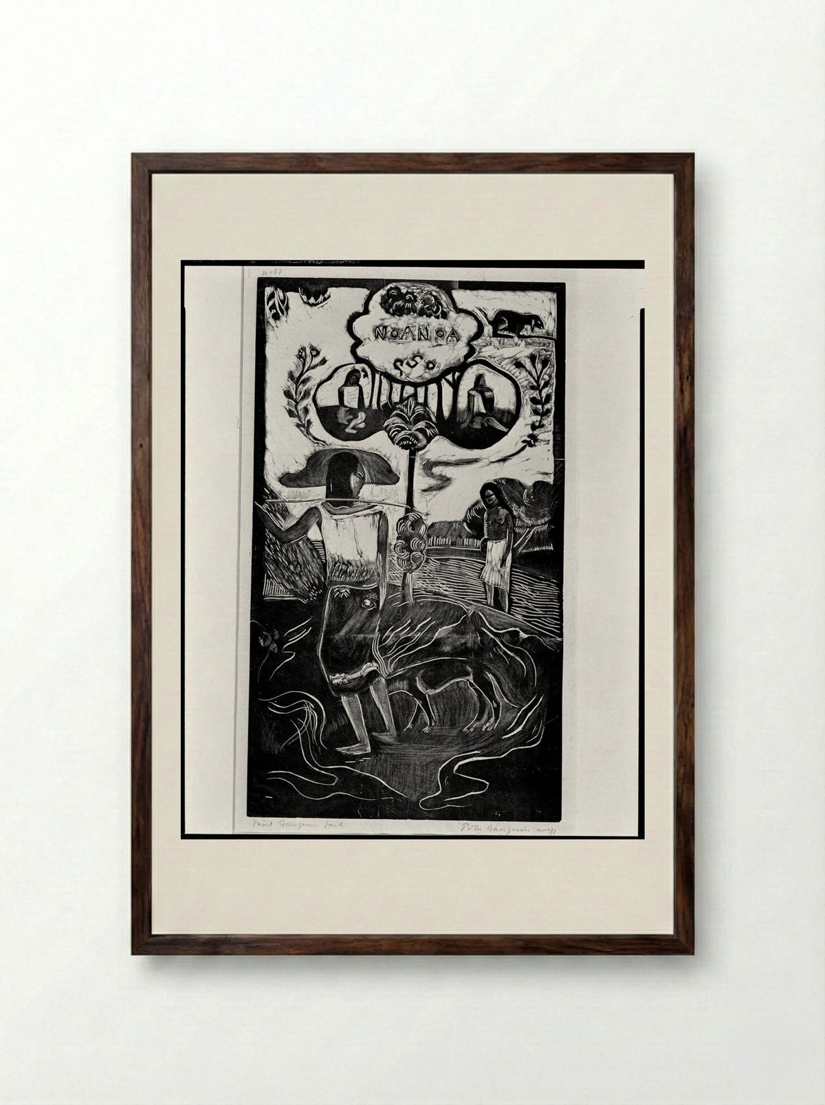 Noa Noa - Paul Gauguin - Framed Print Dark Wood