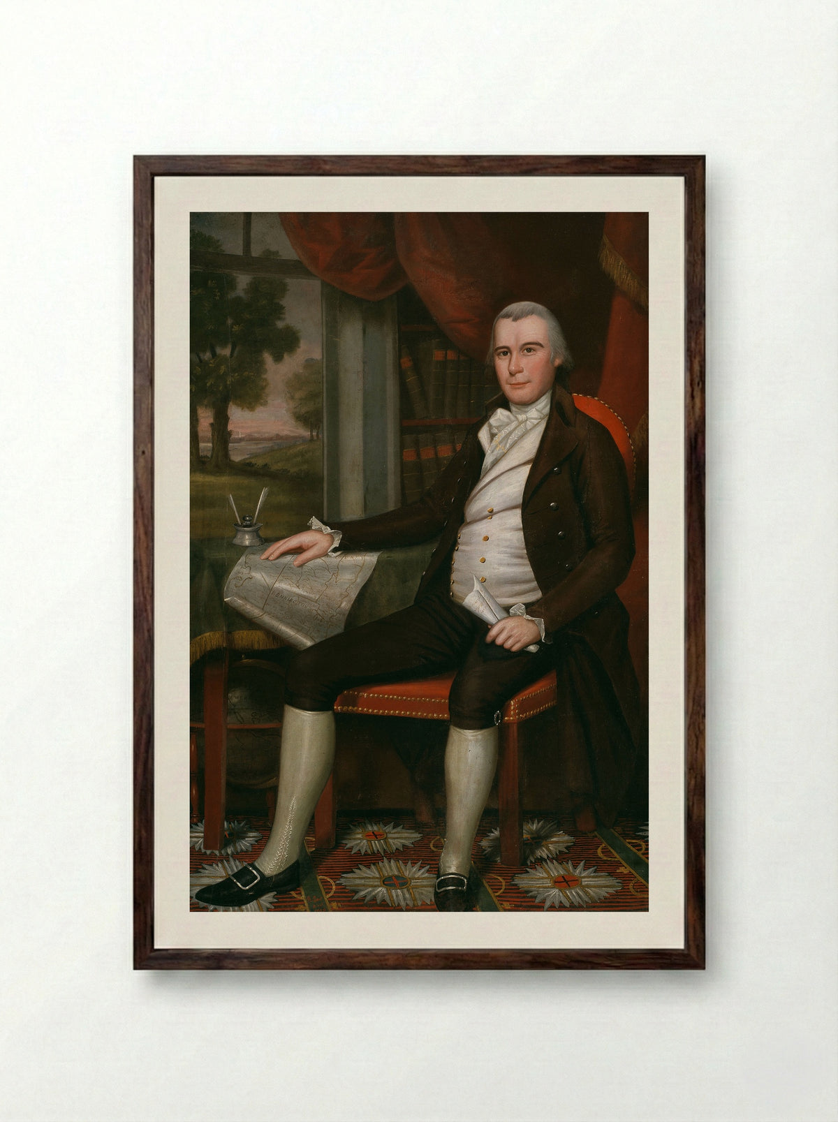 Noah Smith - Ralph Earl - Framed Print Dark Wood