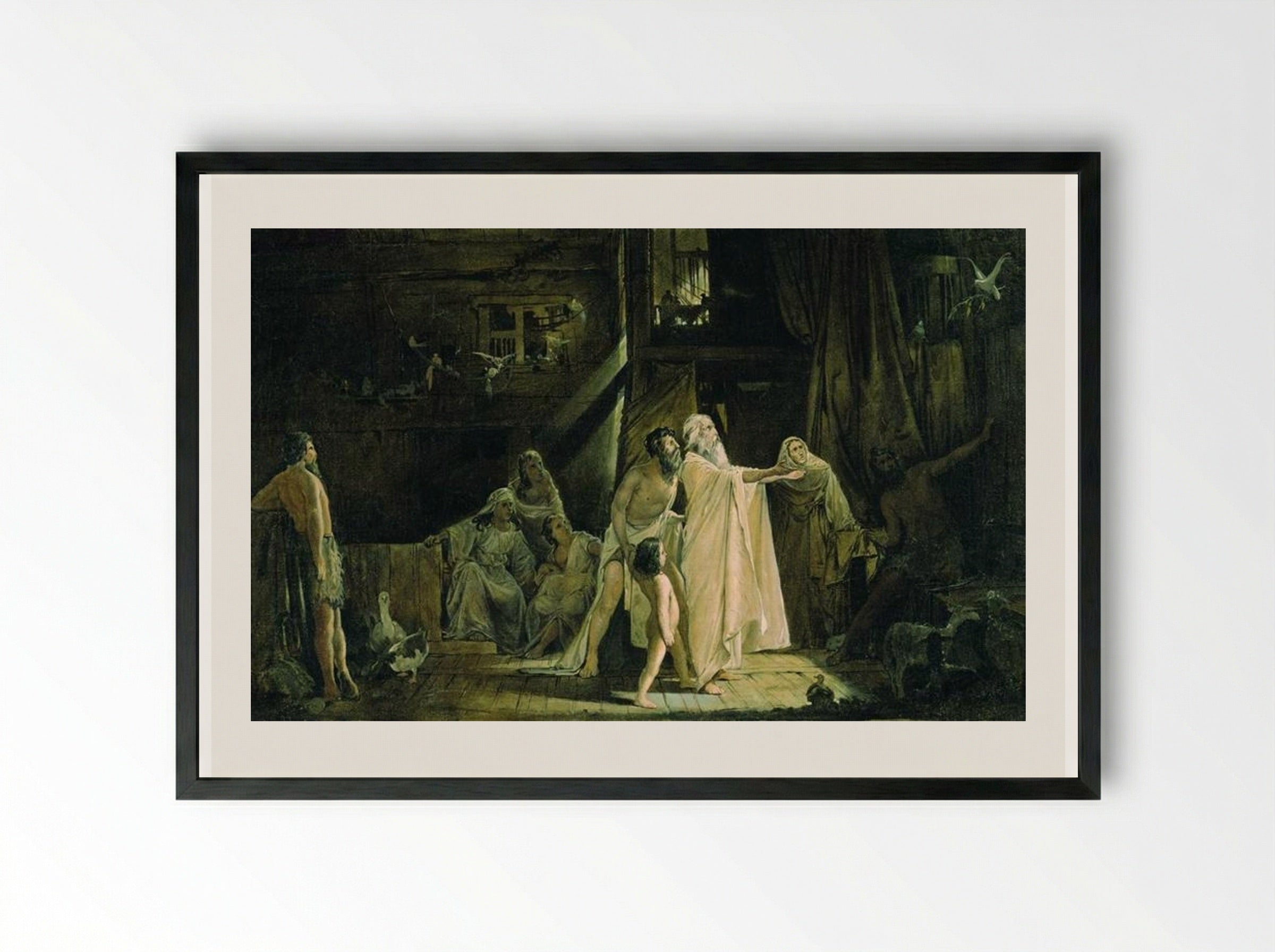 Noah's Ark - Andrei Ryabushkin - Framed Print Black
