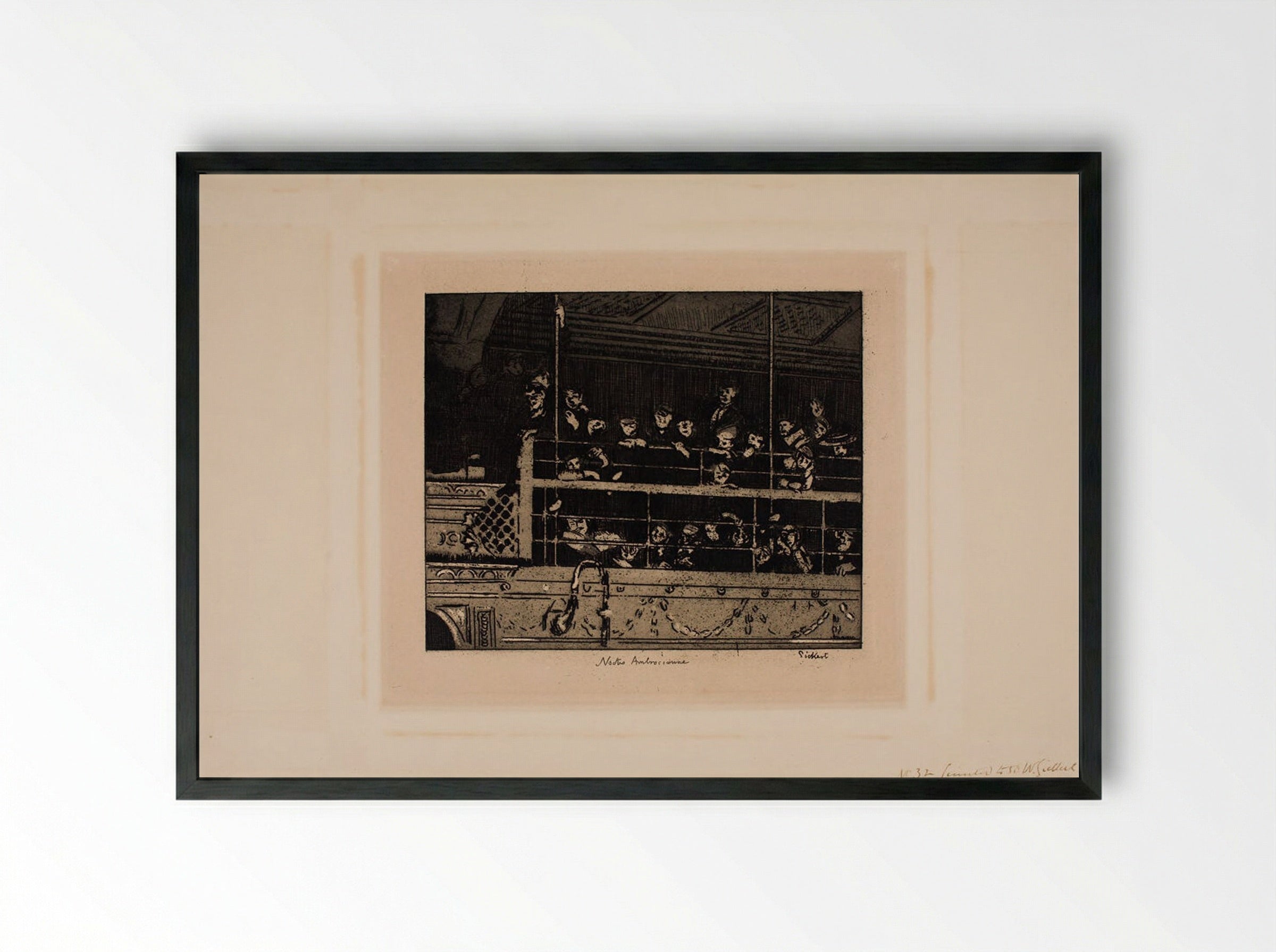 Noctes Ambrosianae - Walter Sickert - Framed Print Black