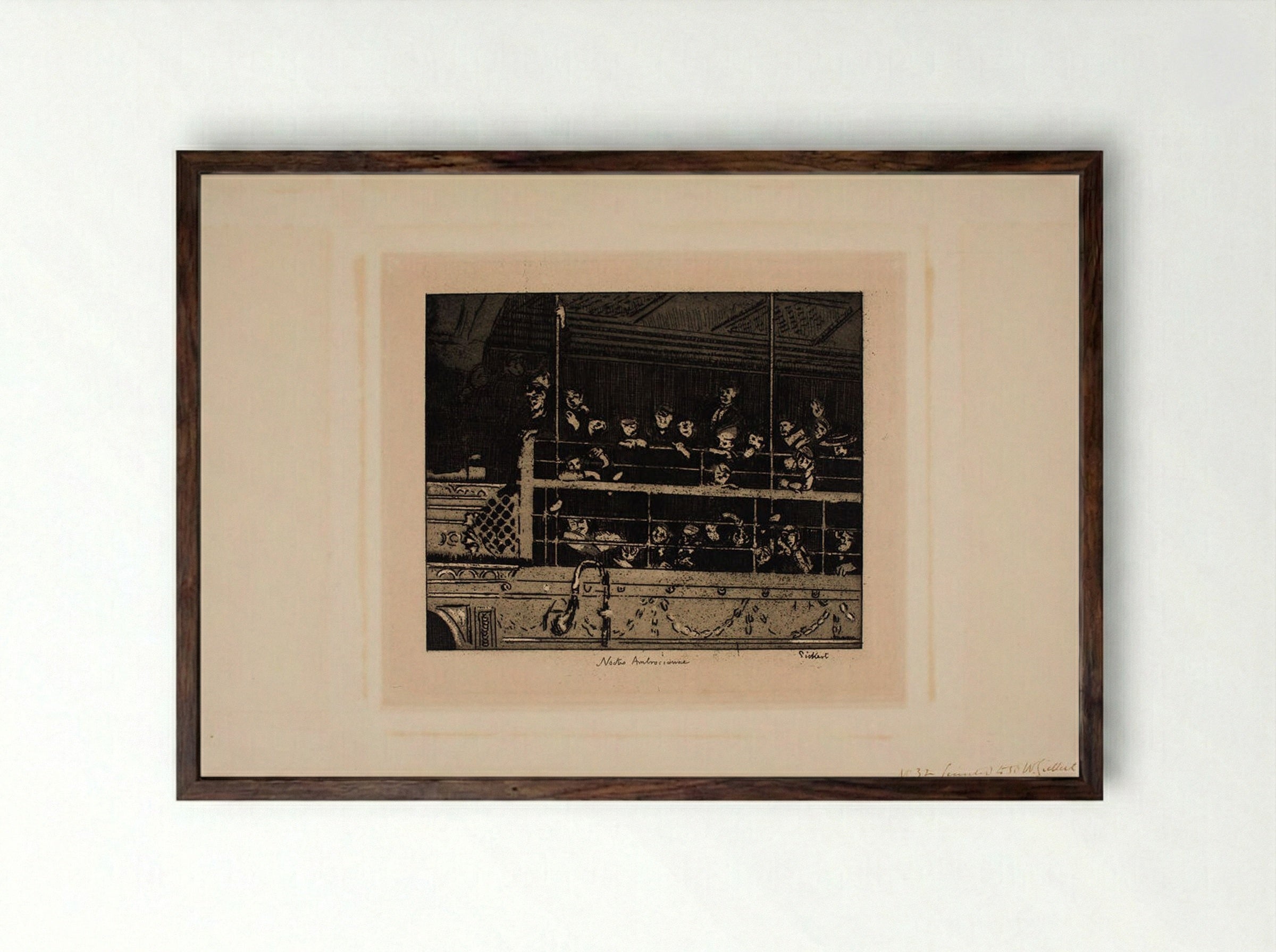 Noctes Ambrosianae - Walter Sickert - Framed Print Dark Wood
