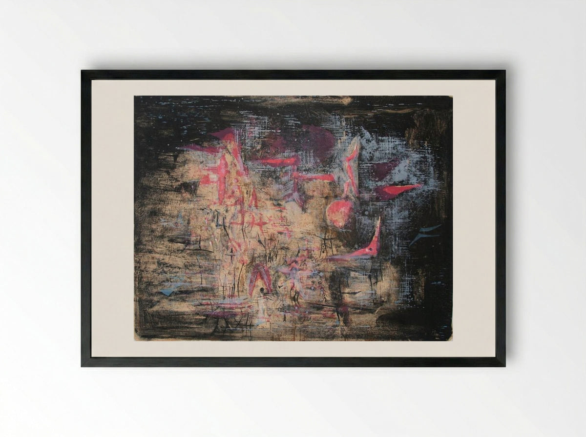 Nocturne - Zao Wou-Ki - Framed Print Black