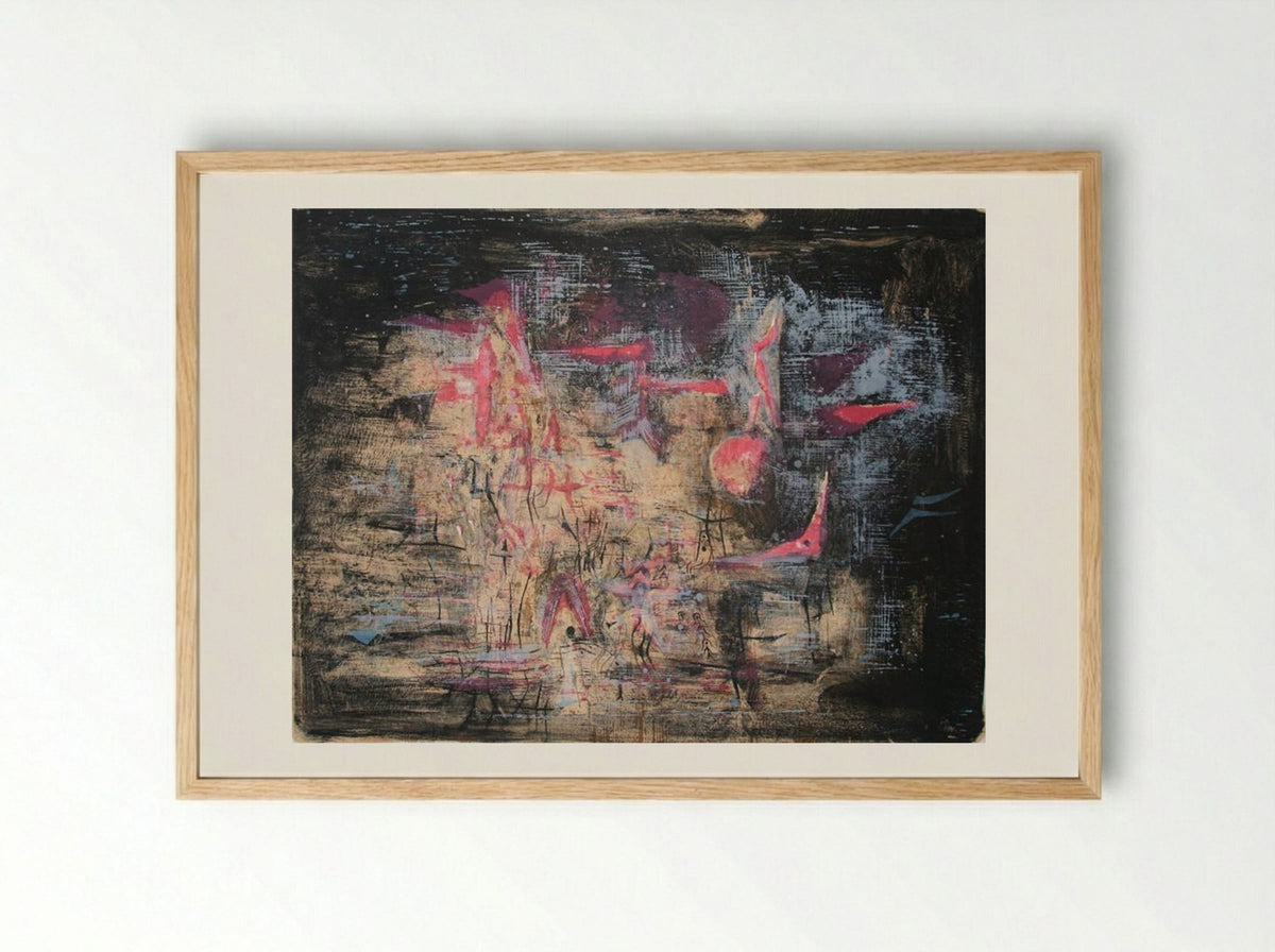 Nocturne - Zao Wou-Ki - Framed Print Wood