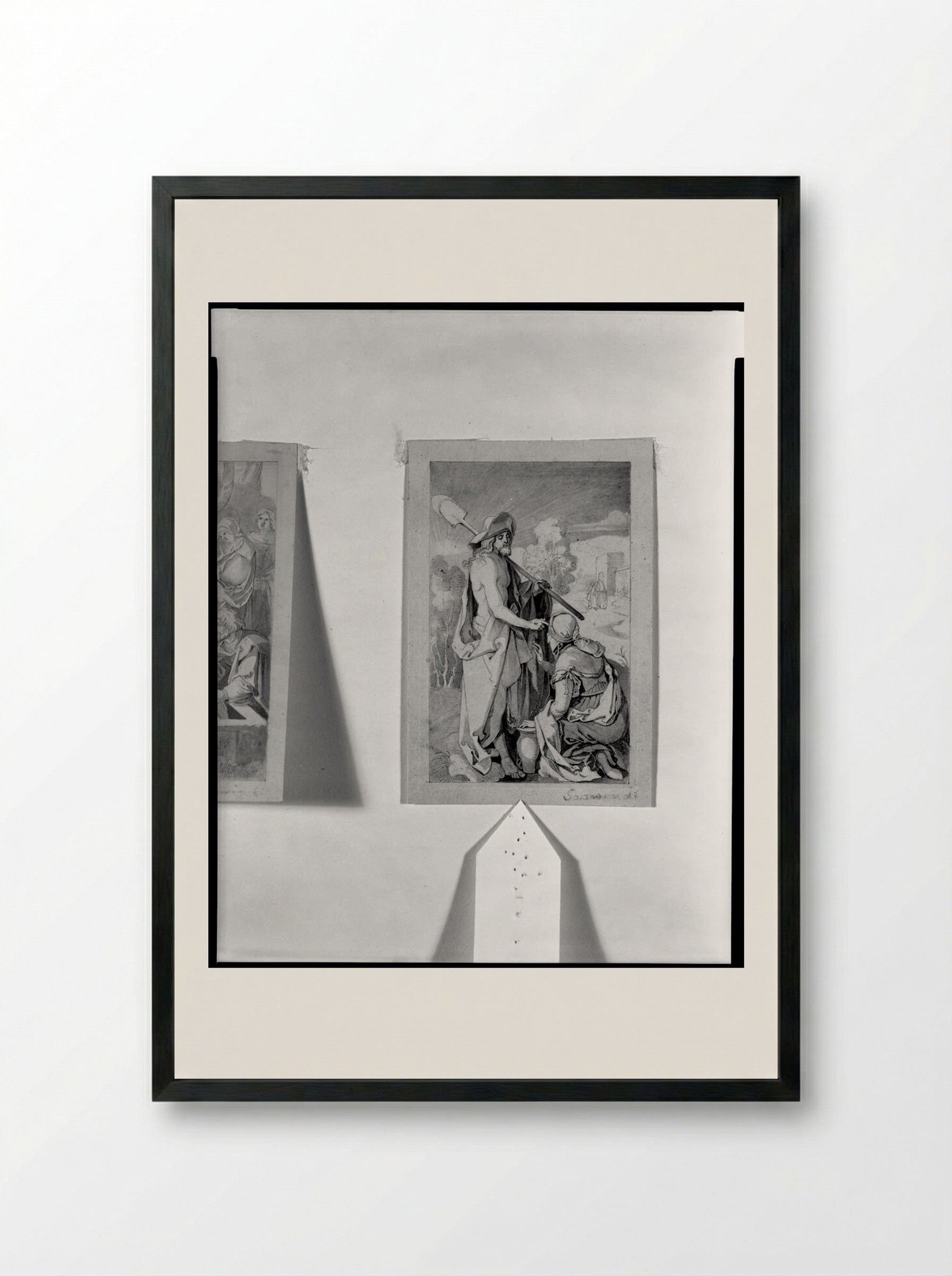 Noli Me Tangere, after Dürer - Moritz von Schwind - Framed Print Black