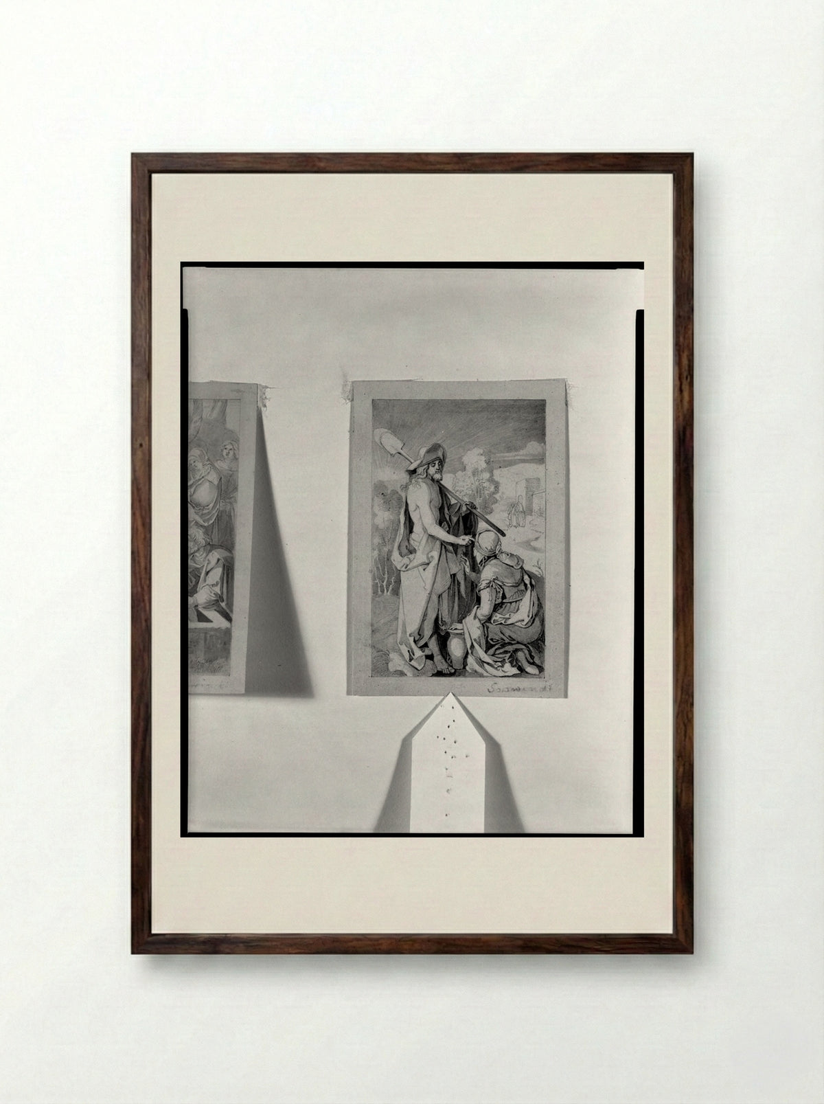 Noli Me Tangere, after Dürer - Moritz von Schwind - Framed Print Dark Wood