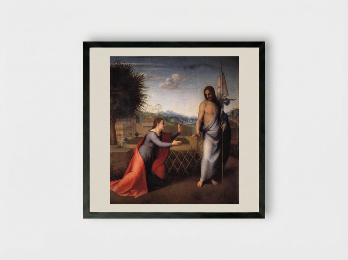 Noli Me Tangere - Andrea del Sarto - Framed Print Black