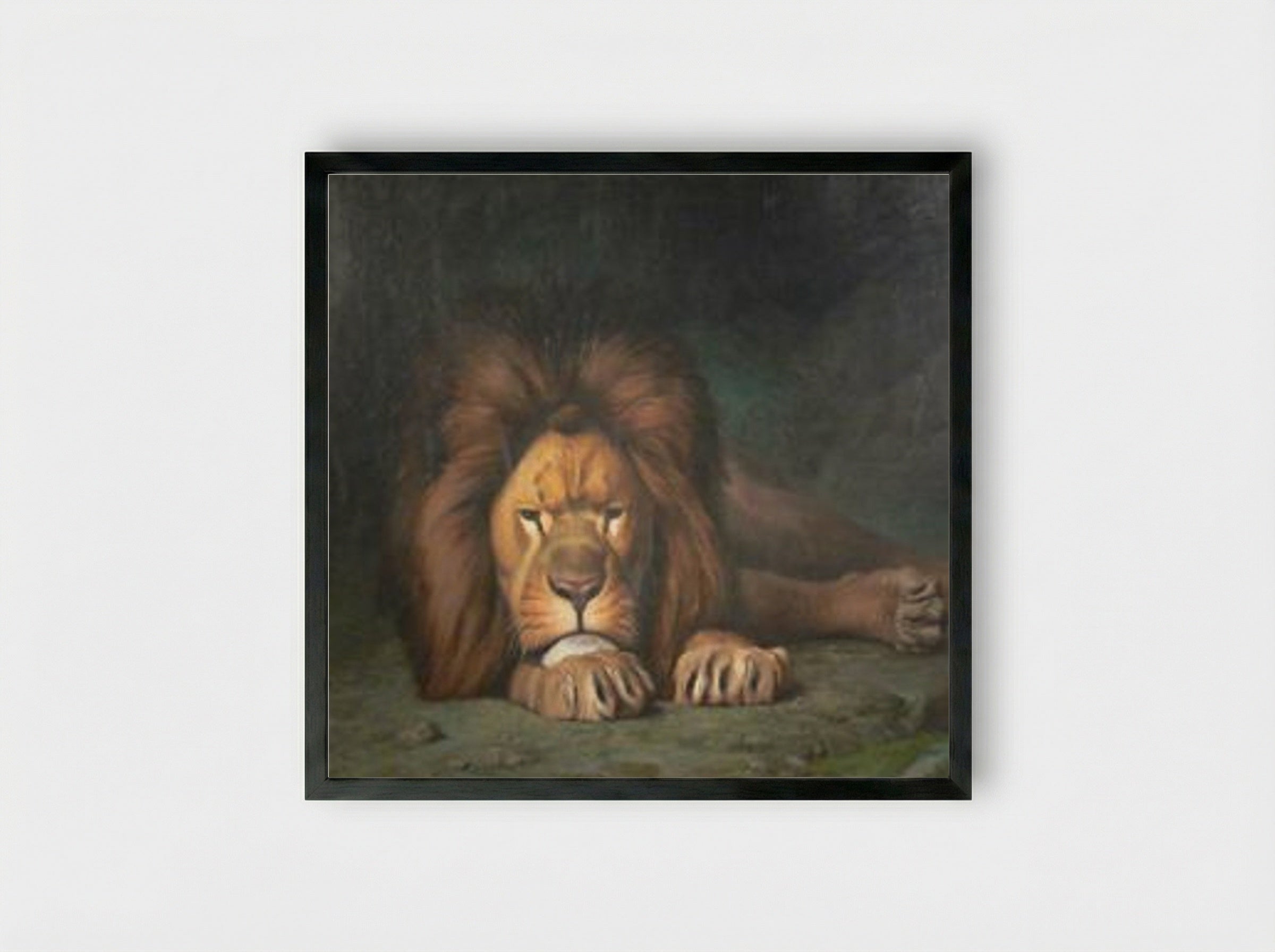 Nominor Leo - Jean-Léon Gérôme - Framed Print Black