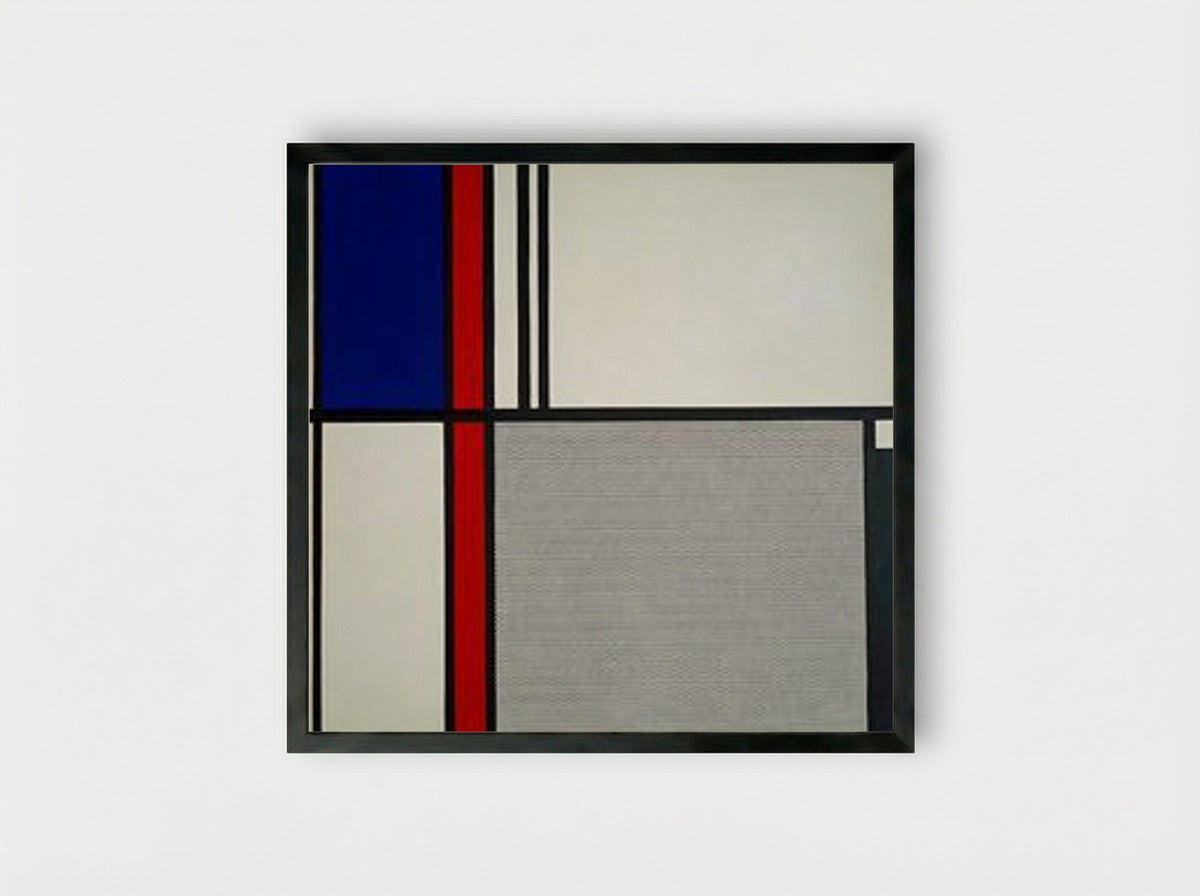 Nonobjective II - Roy Lichtenstein - Framed Print Black