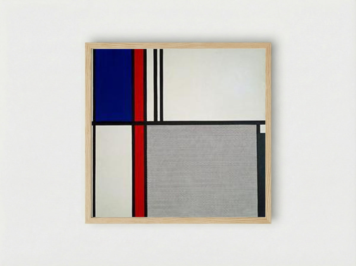 Nonobjective II - Roy Lichtenstein - Framed Print Wood