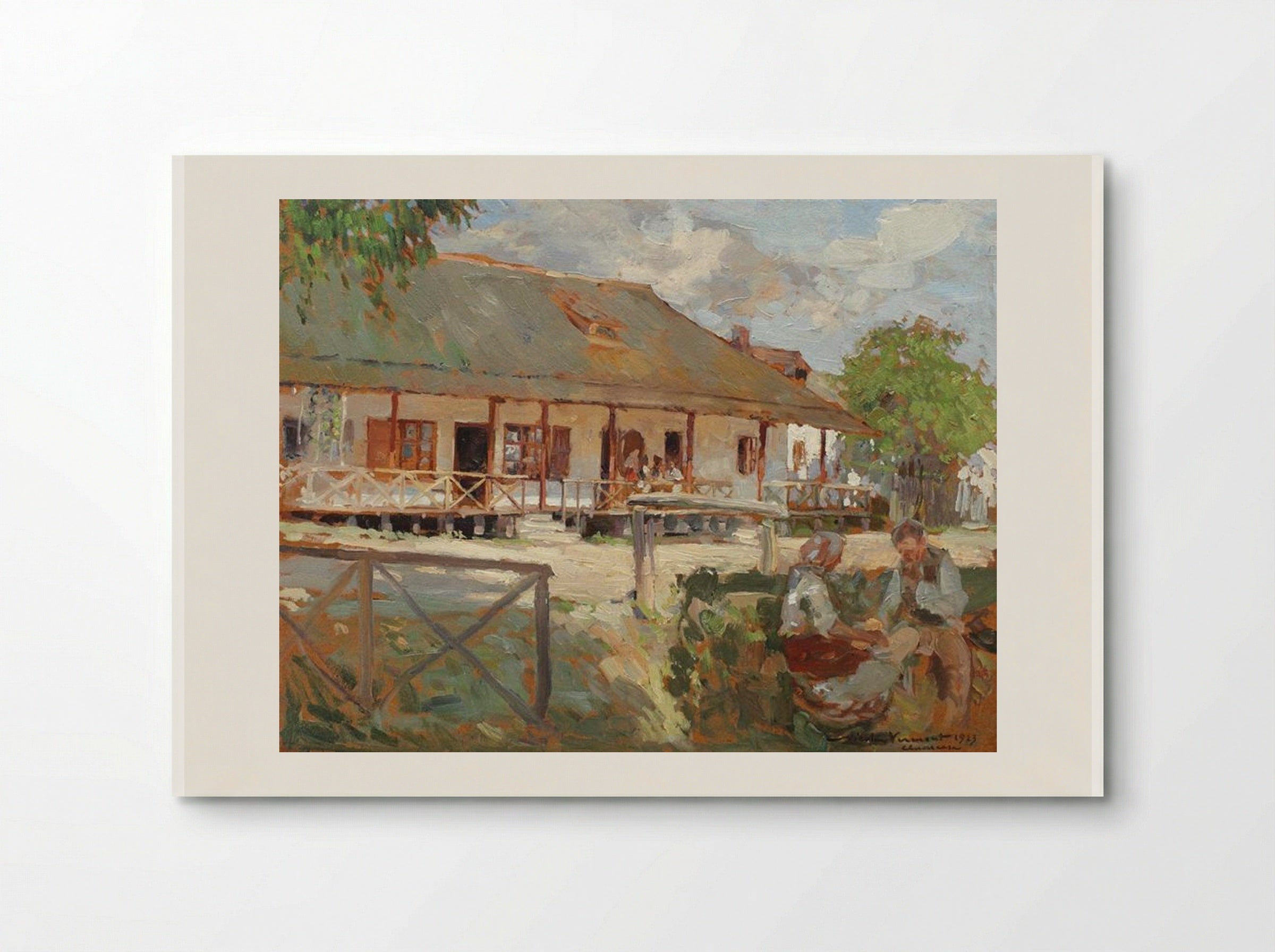 Noon in the Village - Nicolae Vermont - Poster